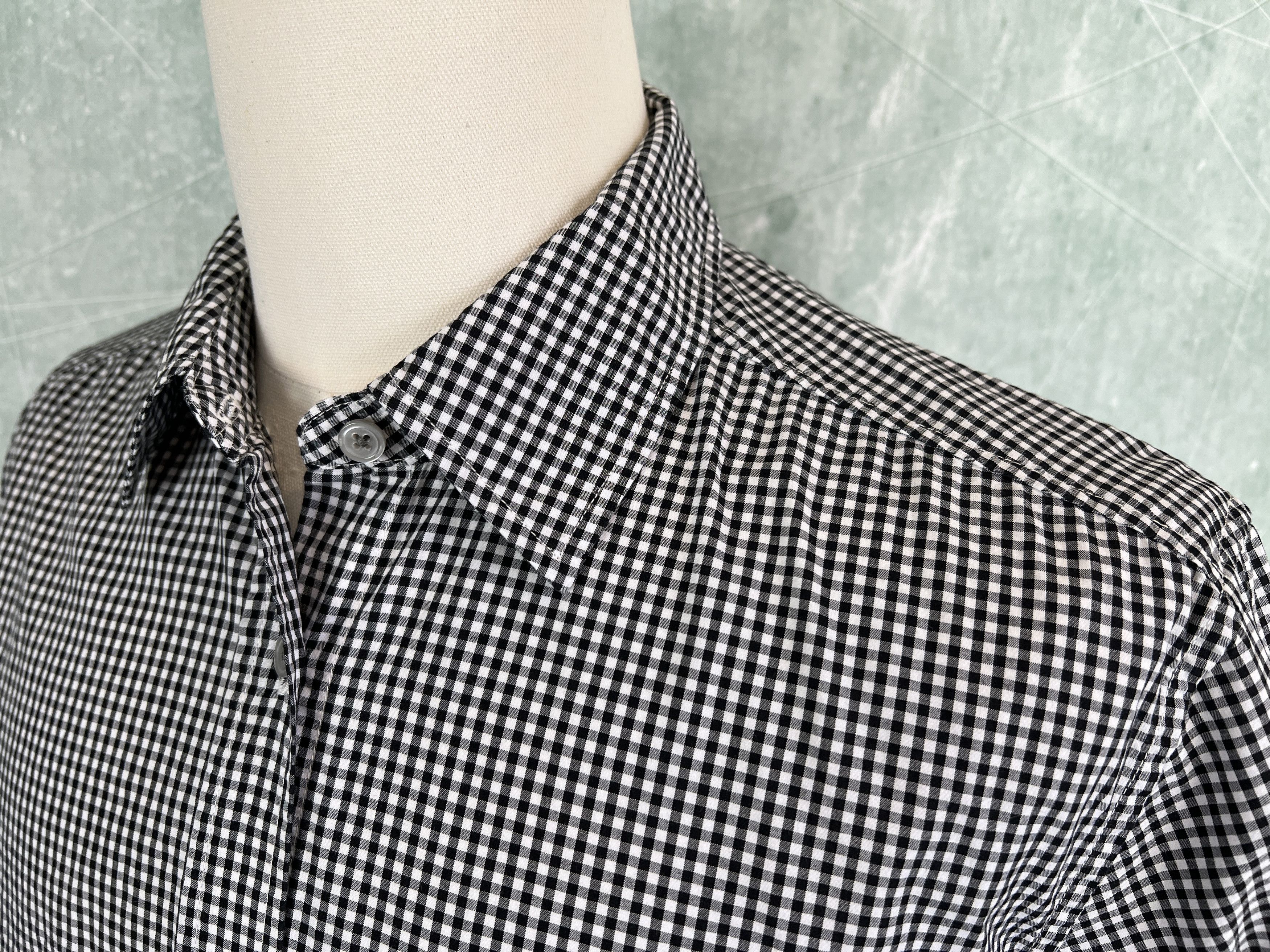 7 For All Mankind 7 For All Mankind Shirt Black White Gingham Check Sz S Size US S / EU 44-46 / 1 - 3 Thumbnail