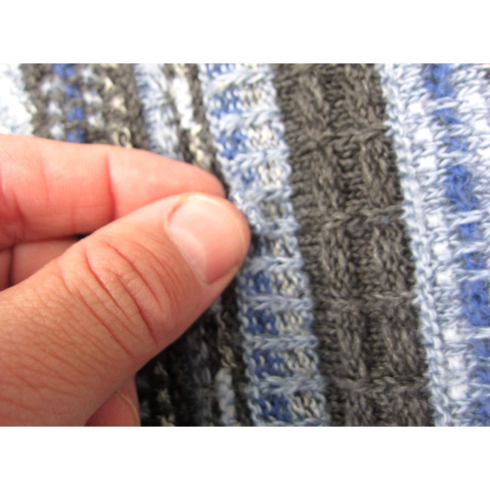 Jim Thompson VINTAGE Norm Thompson Sweater Mens M Blue Striped Knit Wool Crew Neck Pullover Italy 80s 90s Mens Size US M / EU 48-50 / 2 - 5 Thumbnail
