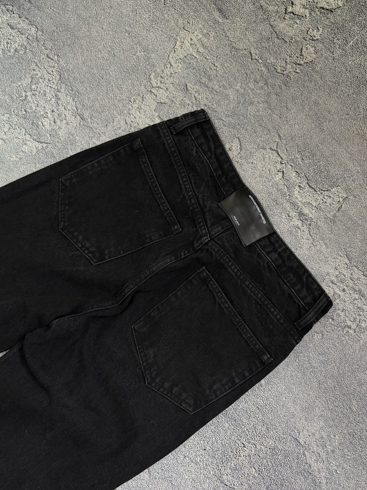 Alexander Wang Alexander Wang Double Waistband Fold-Over Jeans Black 28 Size 28" / US 6 / IT 42 - 10 Thumbnail