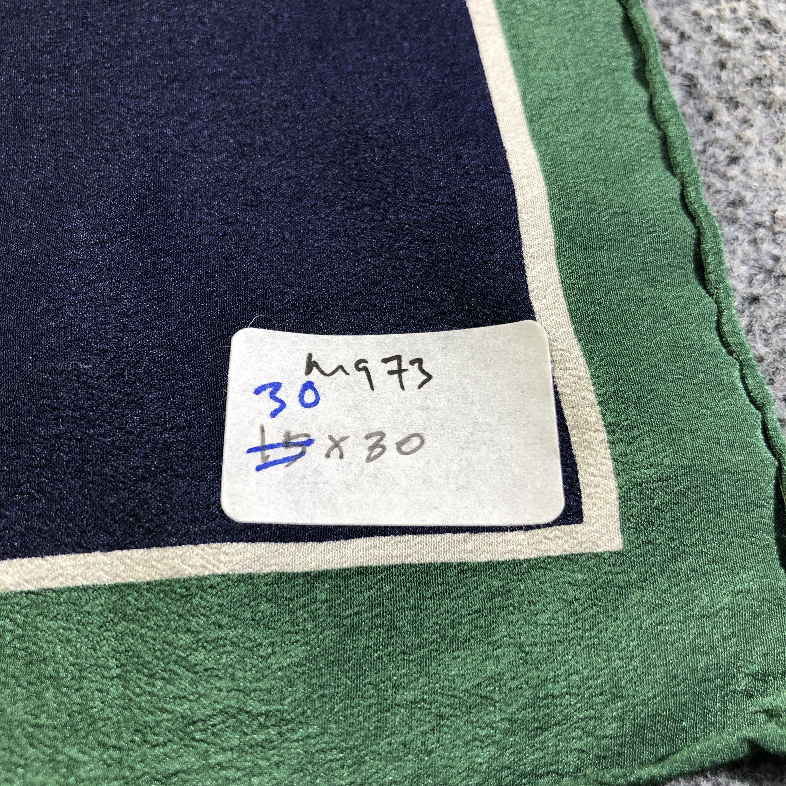 Pierre Cardin Pierre Cardin Abstract Hand Rolled Silk Scarf M973 Size ONE SIZE - 9 Thumbnail