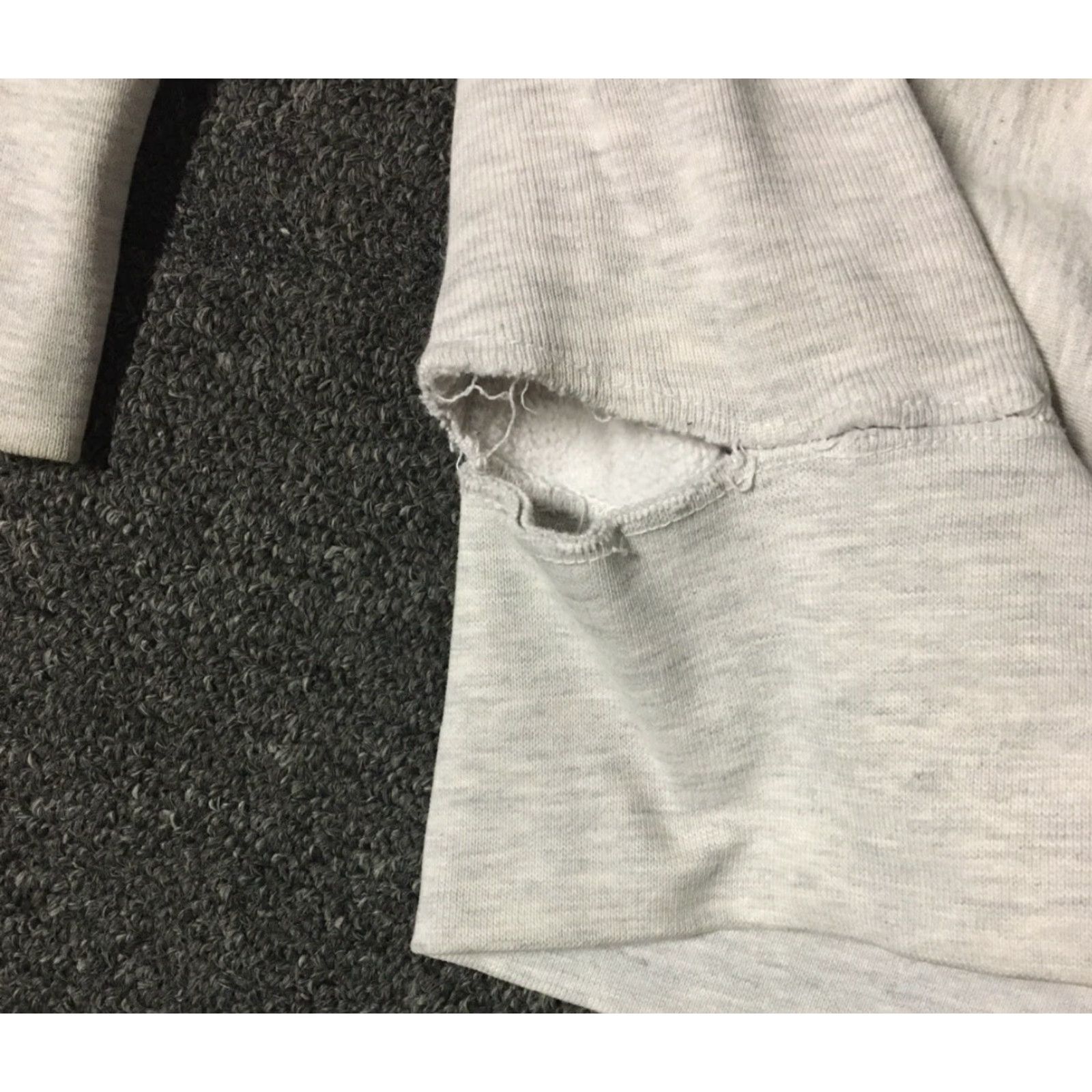 Vintage VINTAGE 90s SJSU Thrashed Faded Distressed Reverse Weave Sweatshirt S Gray Men MV Sport Pullover Grunge College PE Sweatshirt Size US S / EU 44-46 / 1 - 3 Thumbnail