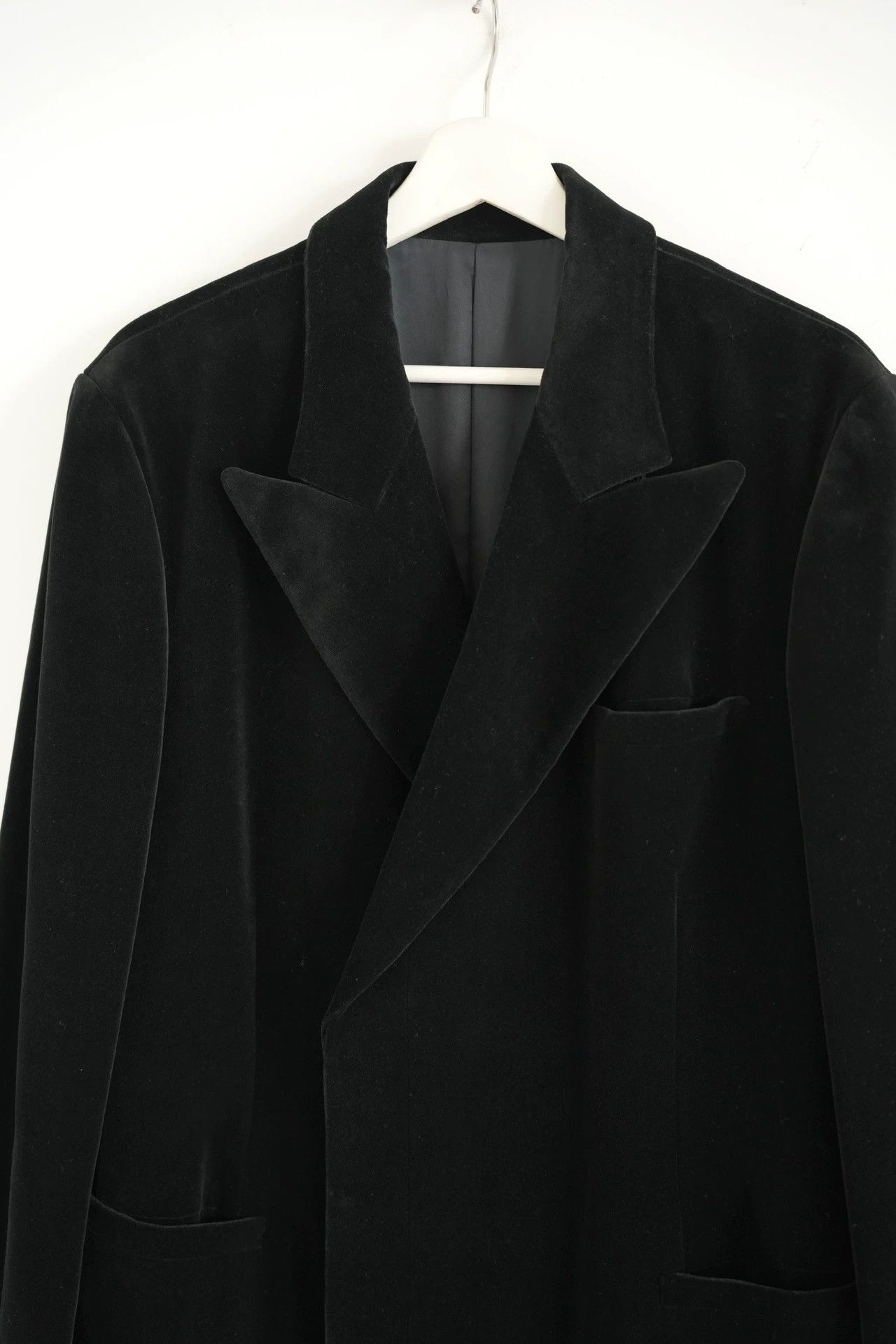 Jean Paul Gaultier JPG Asymmetrical Hidden Button Velvet Coat Sz 48 Size US M / EU 48-50 / 2 - 4 Thumbnail