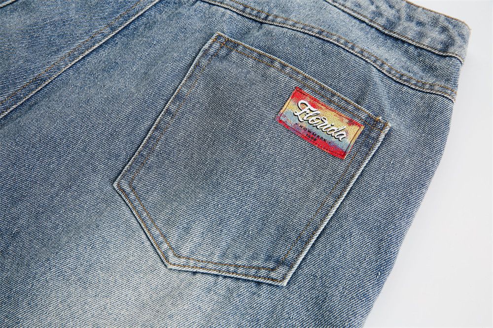Japanese Brand × Jean Punk distressed washed raw edge graffiti ripped denim shorts Size US 32 / EU 48 - 6 Thumbnail