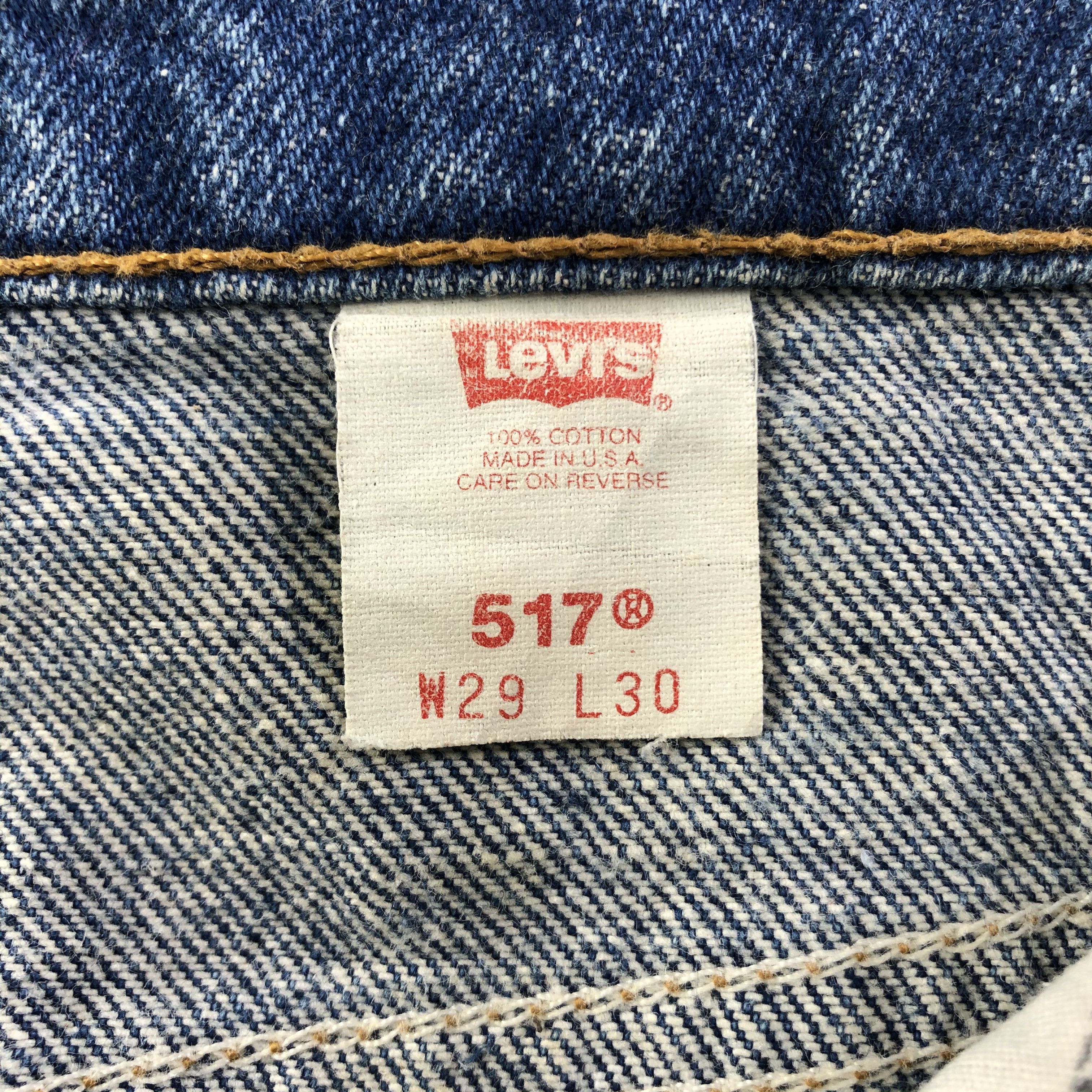 Levi's Vintage Levis 517 Jeans Orange Tab Flare Denim KJ2911 Size US 29 - 9 Thumbnail