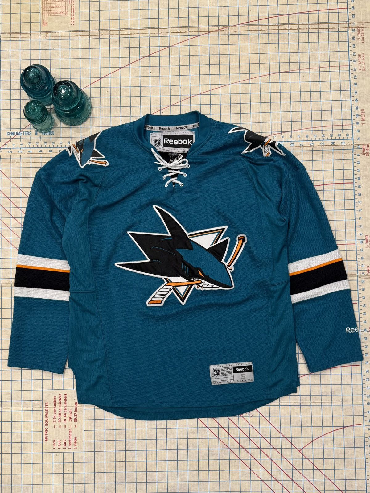 Reebok Reebok San Jose Sharks Hockey Jersey Mens Size Small Size US S / EU 44-46 / 1 - 1 Thumbnail