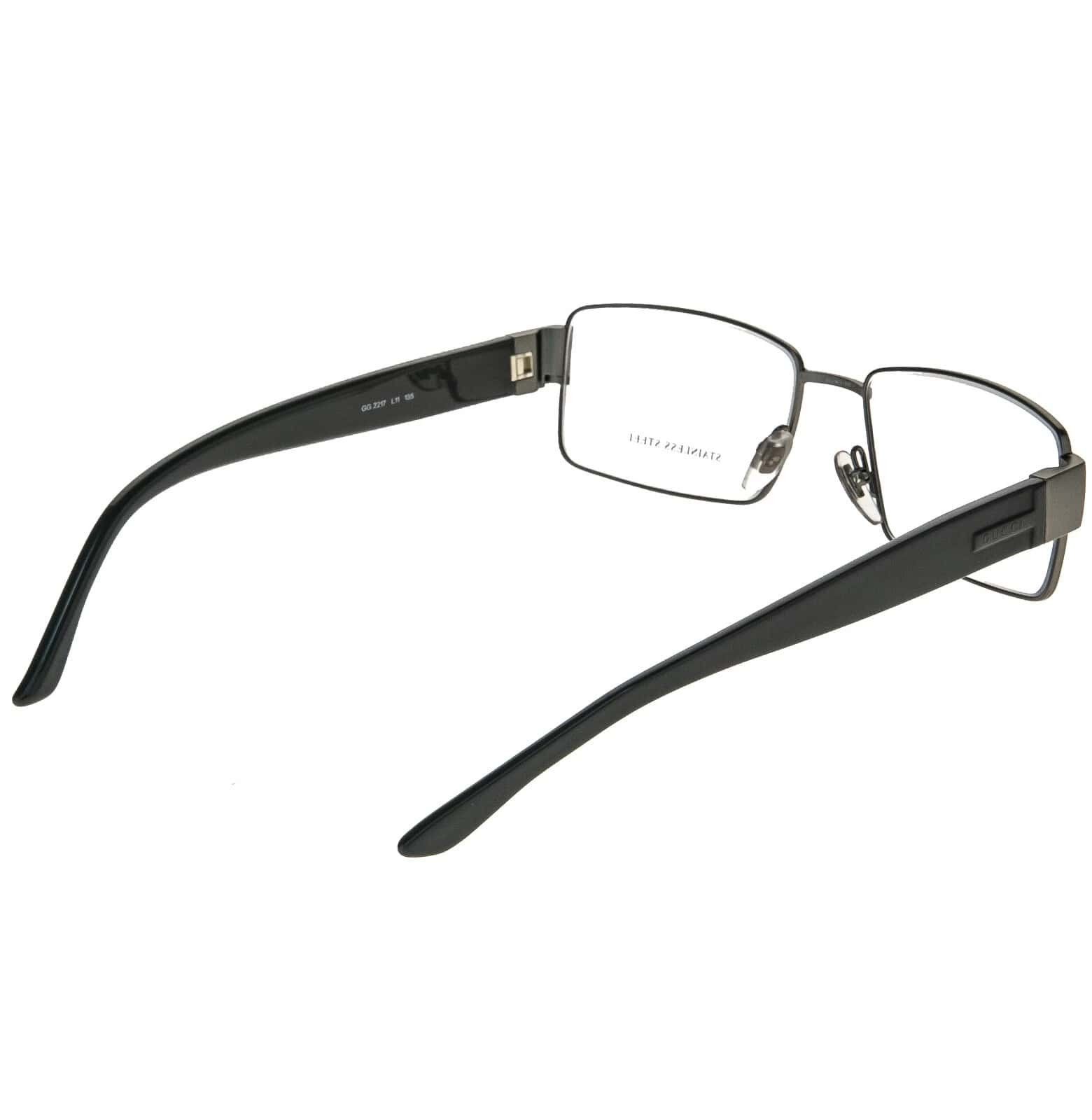 Gucci GUCCI GG2217S 2217 AUTHENTIC Grey Rectangle Frame Eyeglass Size ONE SIZE - 4 Thumbnail