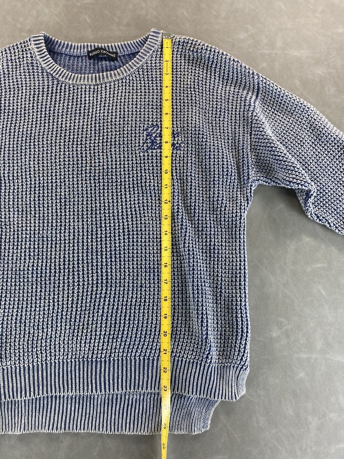 Japanese Brand Rodeo Crowns Waffle Knit Sweater Size US XS / EU 42 / 0 - 9 Thumbnail