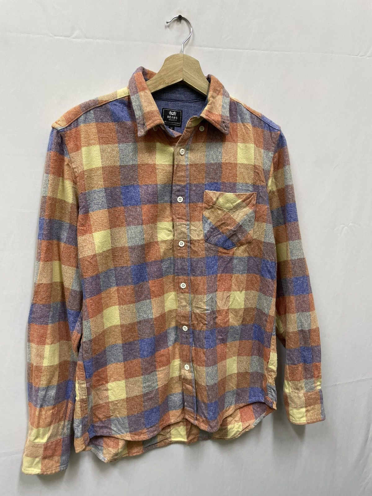 Beams Plus × Japanese Brand BEAMS HEART CHECKERED SHIRT Size US M / EU 48-50 / 2 - 2 Thumbnail