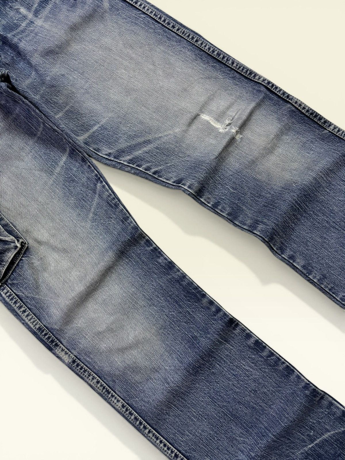 Hysteric Glamour Vtg Japan J8 Johnbull 3d Pocket Grunge Whisker Faded Jeans Size US 30 / EU 46 - 4 Thumbnail