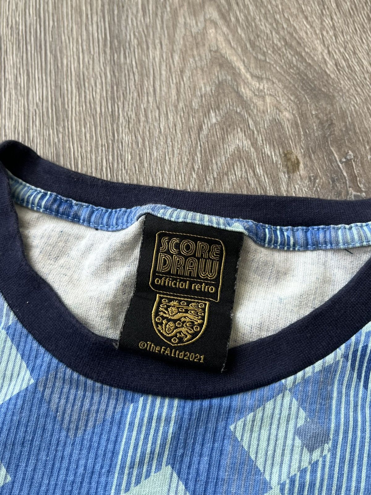 Vintage Score Draw England T-Shirt Size US M / EU 48-50 / 2 - 4 Thumbnail