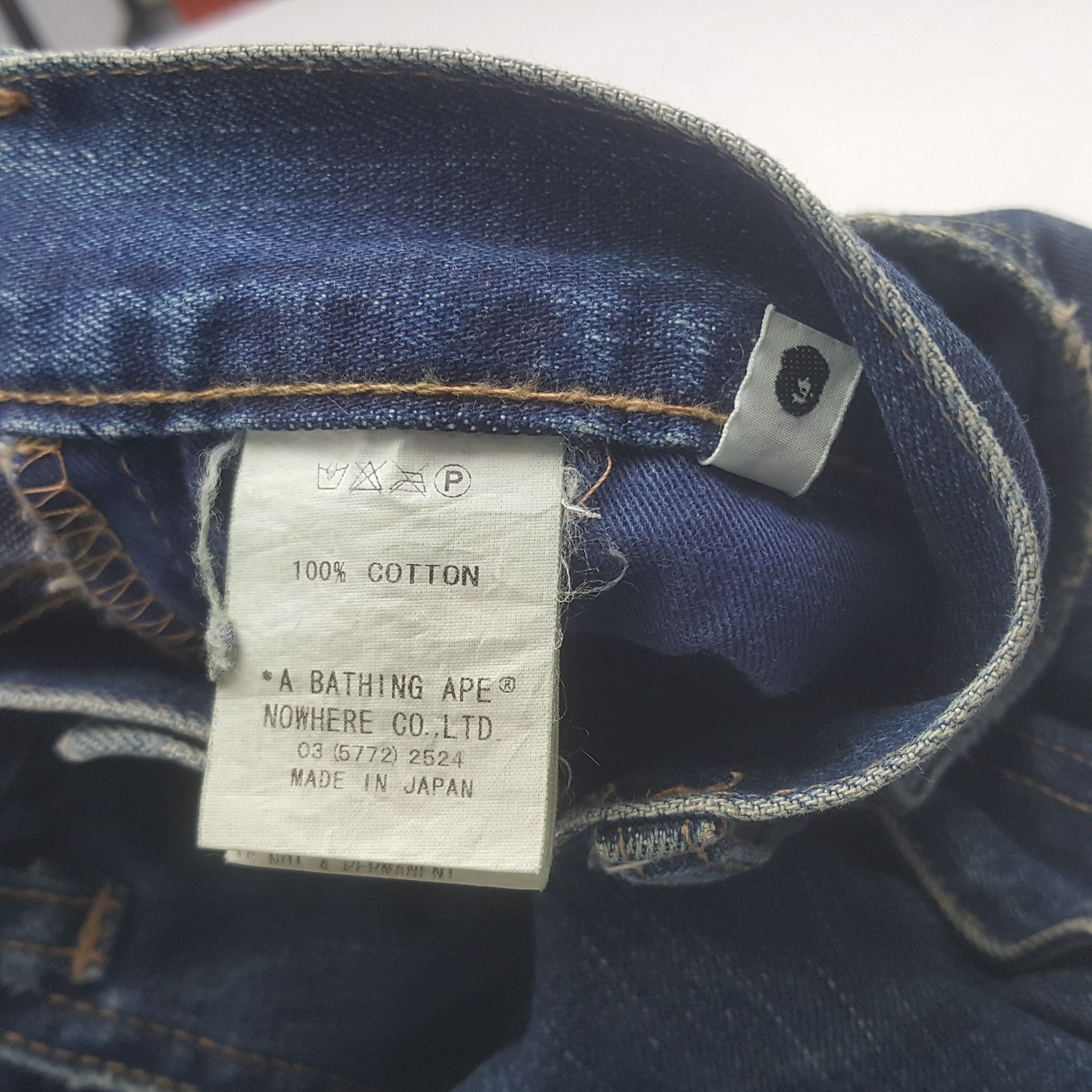Bape Vintage A Bathing Ape Denim Jeans Size US 36 / EU 52 - 17 Thumbnail