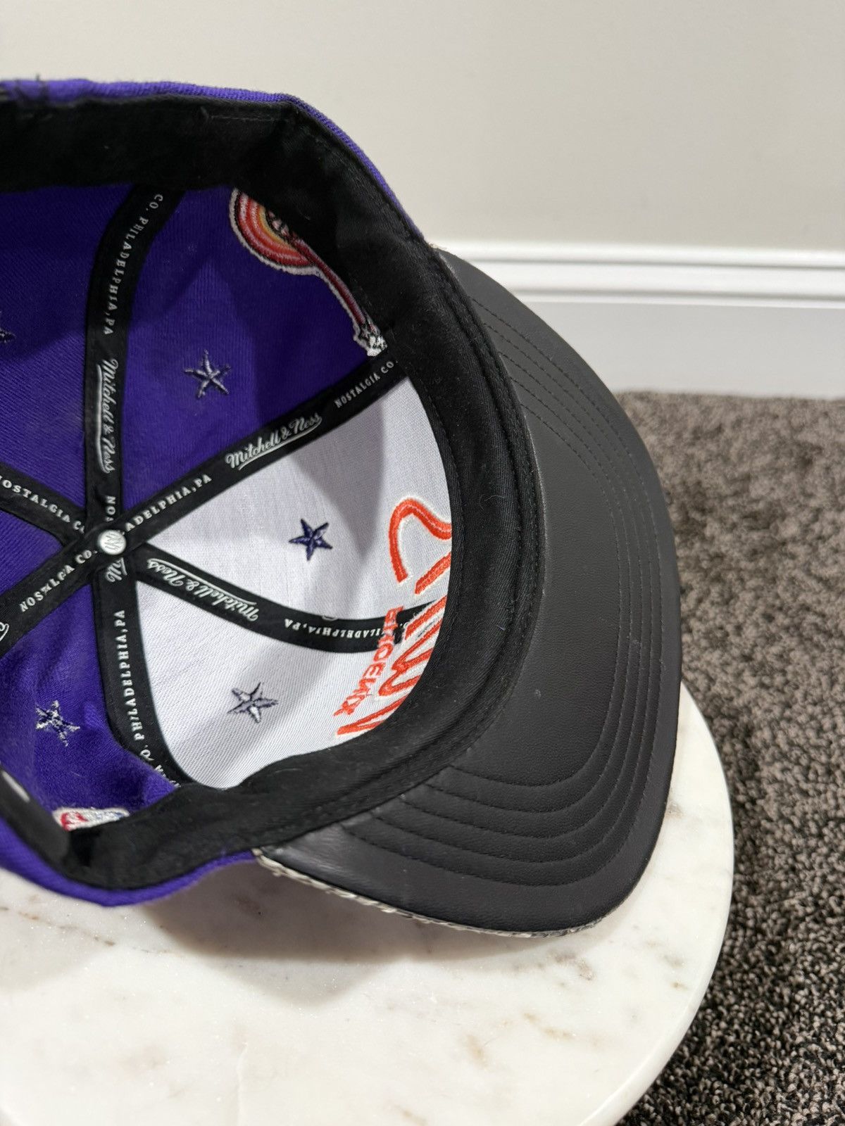 Just Don × Mitchell & Ness × Rsvp Gallery Just Don x Mitchell & Ness NBA Phoenix Suns Purple Hat Size ONE SIZE - 9 Thumbnail