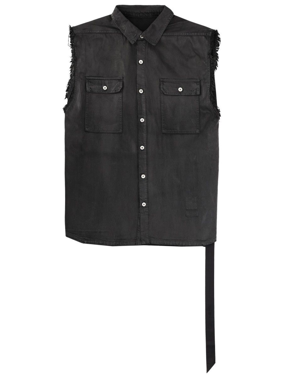 Rick Owens Drkshdw RICK OWENS DRKSHDW "SL TOMMY JUMBO" JACKET - BLACK Size US M / EU 48-50 / 2 - 1 Thumbnail