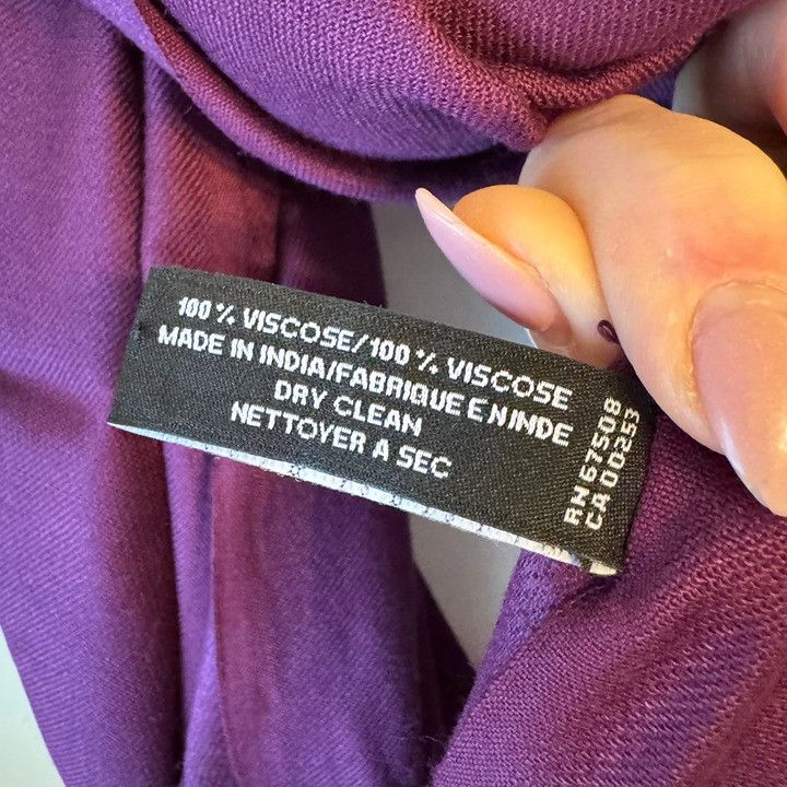 Jones New York Jones New York Women's Purple Pashmina Shawl Wrap Scarf 78x Size ONE SIZE - 4 Thumbnail
