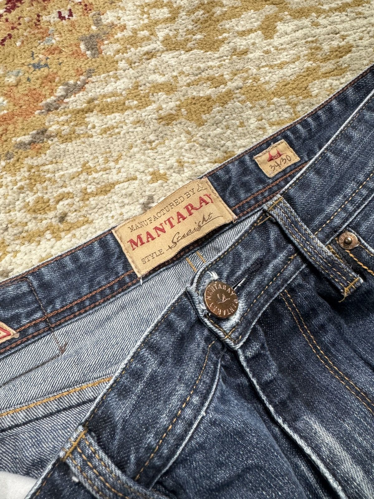 If Six Was Nine ᶠᵃⁿᶜʸᵍᵘʸ Vintage Baggy Washed Denim Jeans Wide leg Y2K Size US 33 - 5 Thumbnail