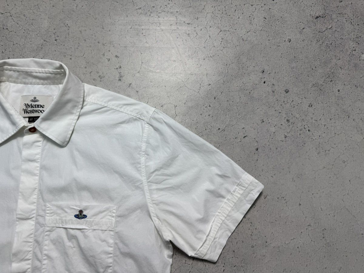 Vivienne Westwood Vivienne Westwood Luxury Short Sleeve Button Up Shirt White Size US M / EU 48-50 / 2 - 3 Thumbnail
