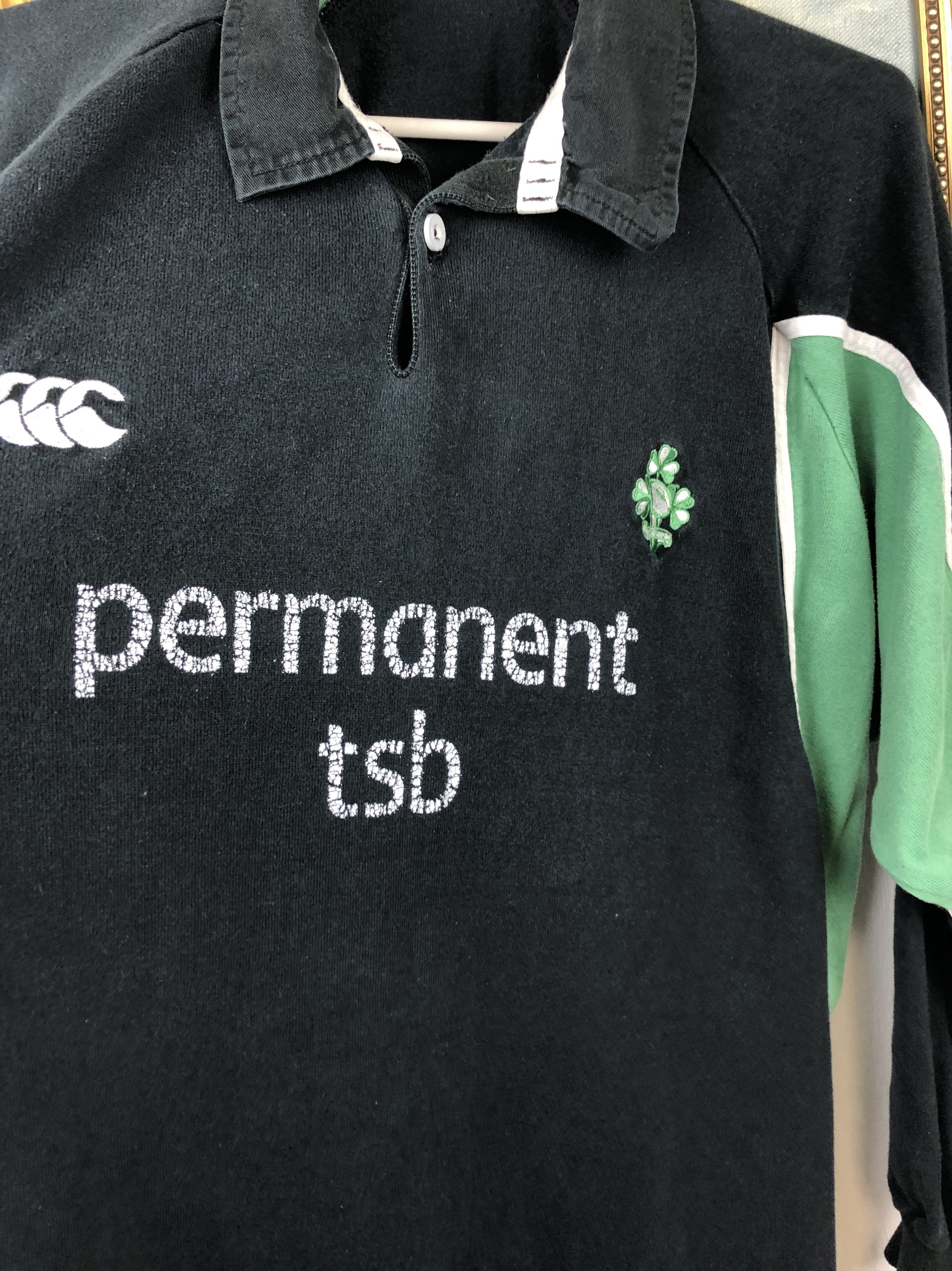 Canterbury of New Zealand Vintage Canterbury Ireland Rugby Jersey Shirt Long Sleeve Size US XXL / EU 58 / 5 - 6 Thumbnail