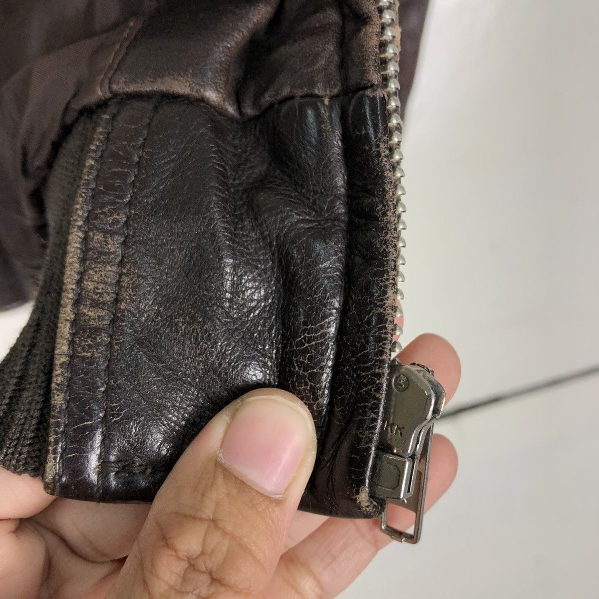 Japanese Brand 🔥Vtg Leather Jacket Three Man Japan Issey Miyake Japan Size US L / EU 52-54 / 3 - 15 Thumbnail