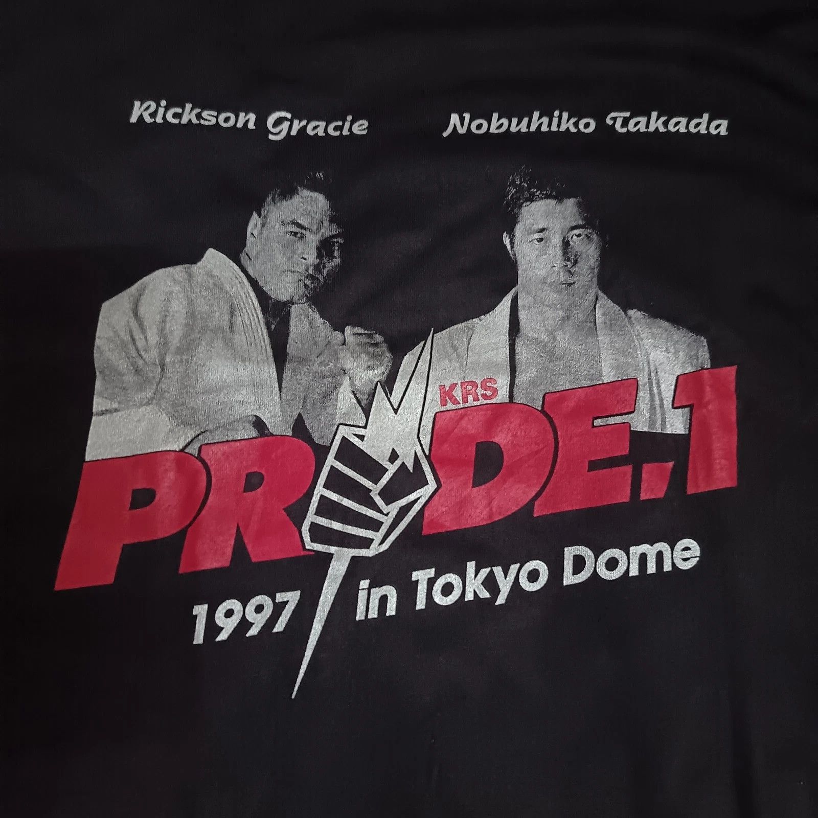 UFC Pride 1 Rickson Gracie Nobuhiko Takada UFC MMA T-Shirt Size US L / EU 52-54 / 3 - 2 Thumbnail