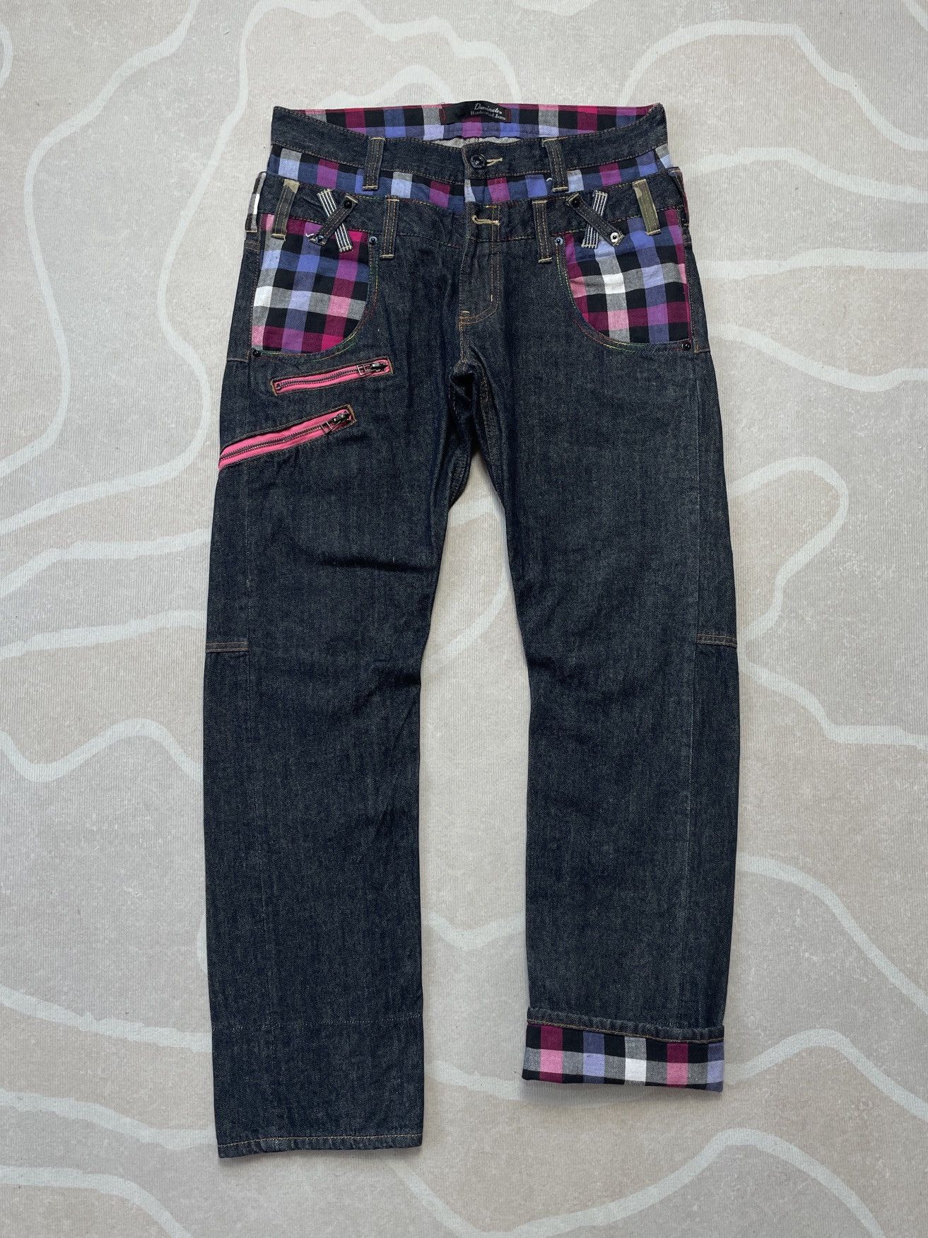 Japanese Brand DOMINATE DOUBLE WAIST JEANS Size US 31 - 1 Thumbnail