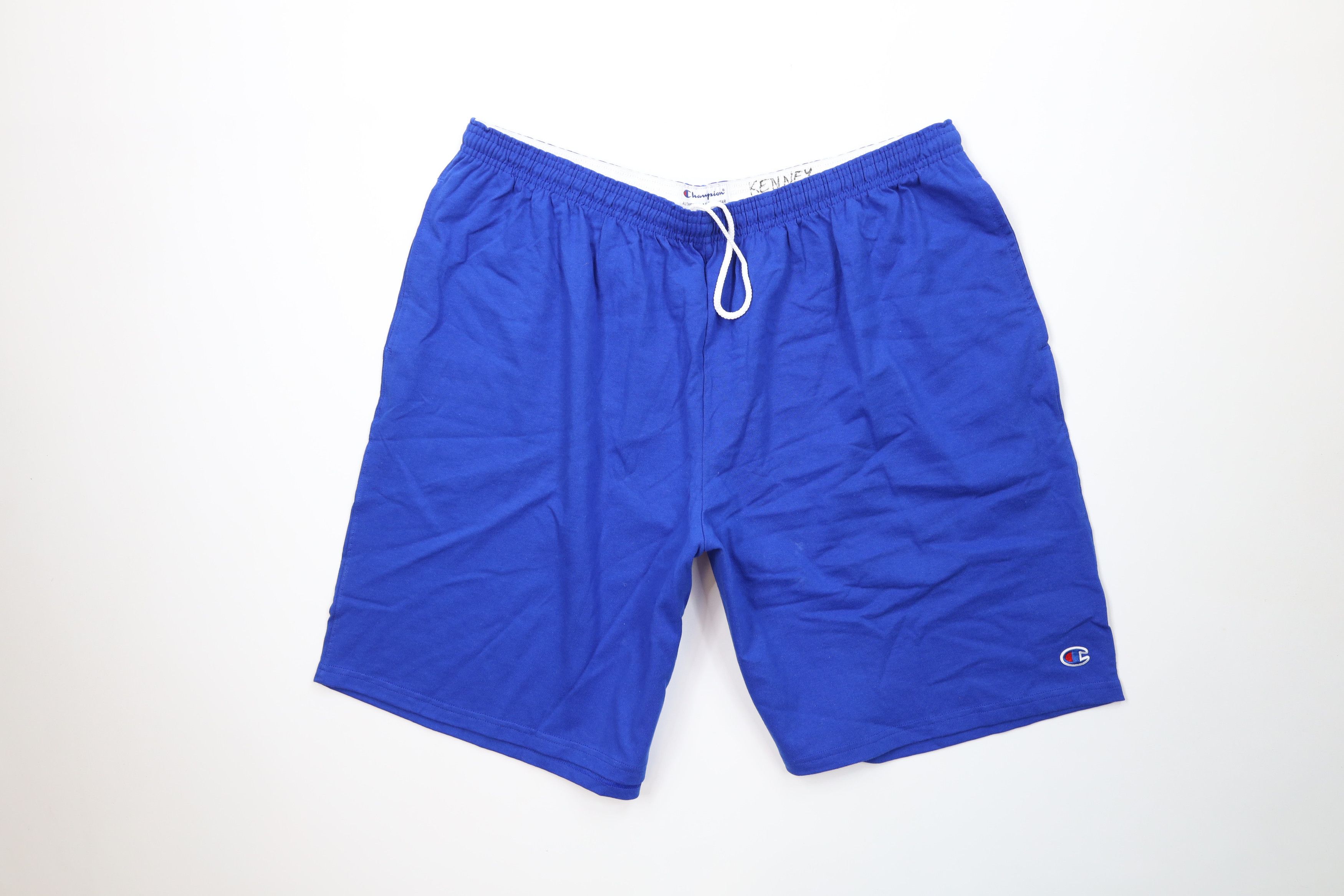 Champion Vintage Champion Classic Logo Above Knee Shorts Blue Cotton Size US 38 / EU 54 - 1 Thumbnail