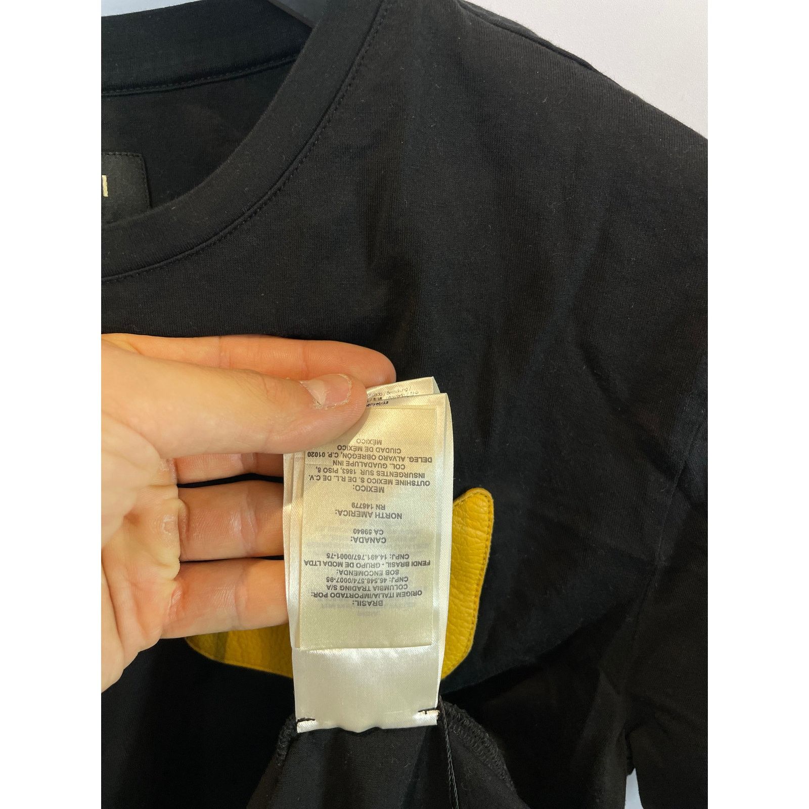 Fendi Fendi Monster Eyes Tee Black Yellow Used 48 (Small) Size US S / EU 44-46 / 1 - 10 Thumbnail