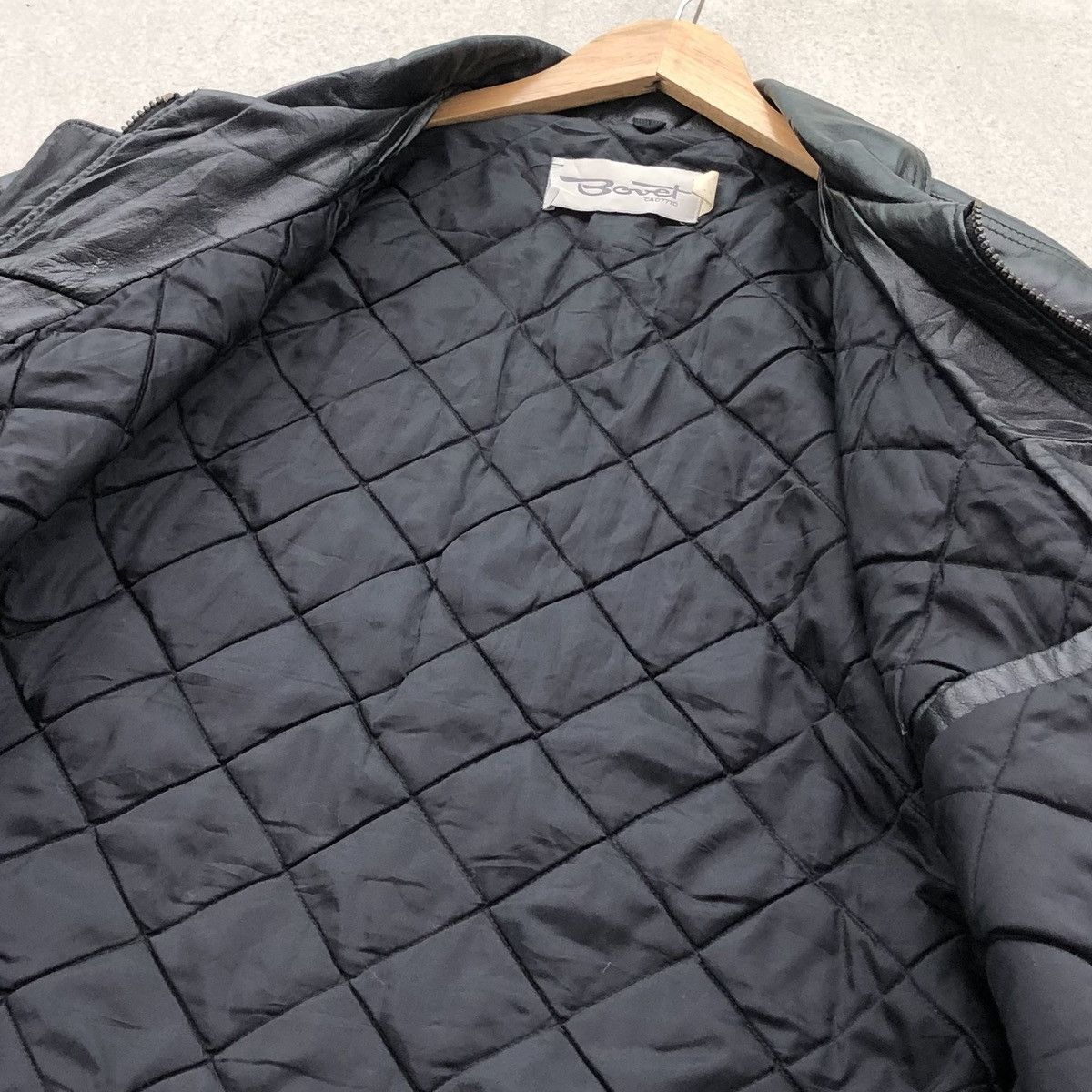 Vintage Vintage BOVET Leather Black Bomber Jacket Made In Canada 🇨🇦 Size US XL / EU 56 / 4 - 4 Thumbnail
