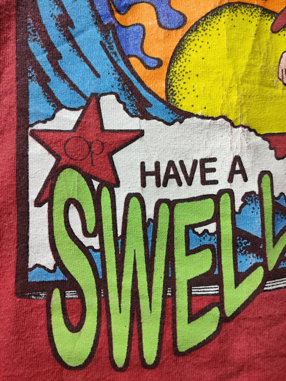 Ocean Pacific Vtg 90's Op x Scared Stiff "Have A Swell Day" Comics T-Shirt Size US XL / EU 56 / 4 - 5 Thumbnail