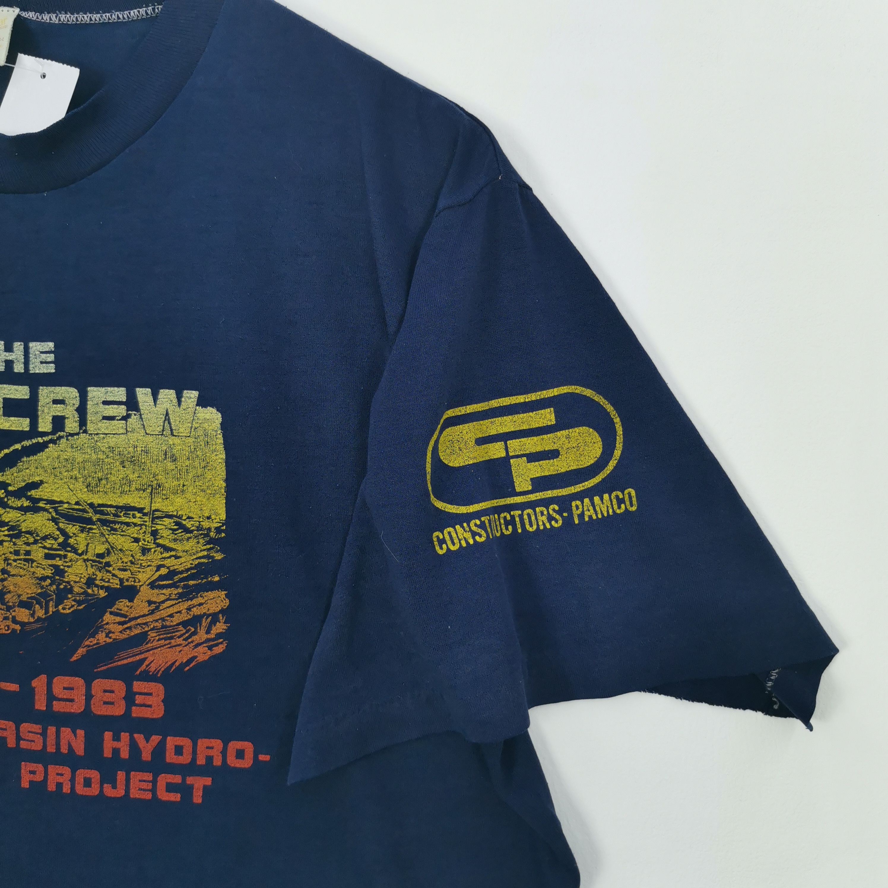 Vintage Vintage 90s The Dam Crew T-Shirt Hydro Electric Crewneck Tee Size US M / EU 48-50 / 2 - 4 Thumbnail