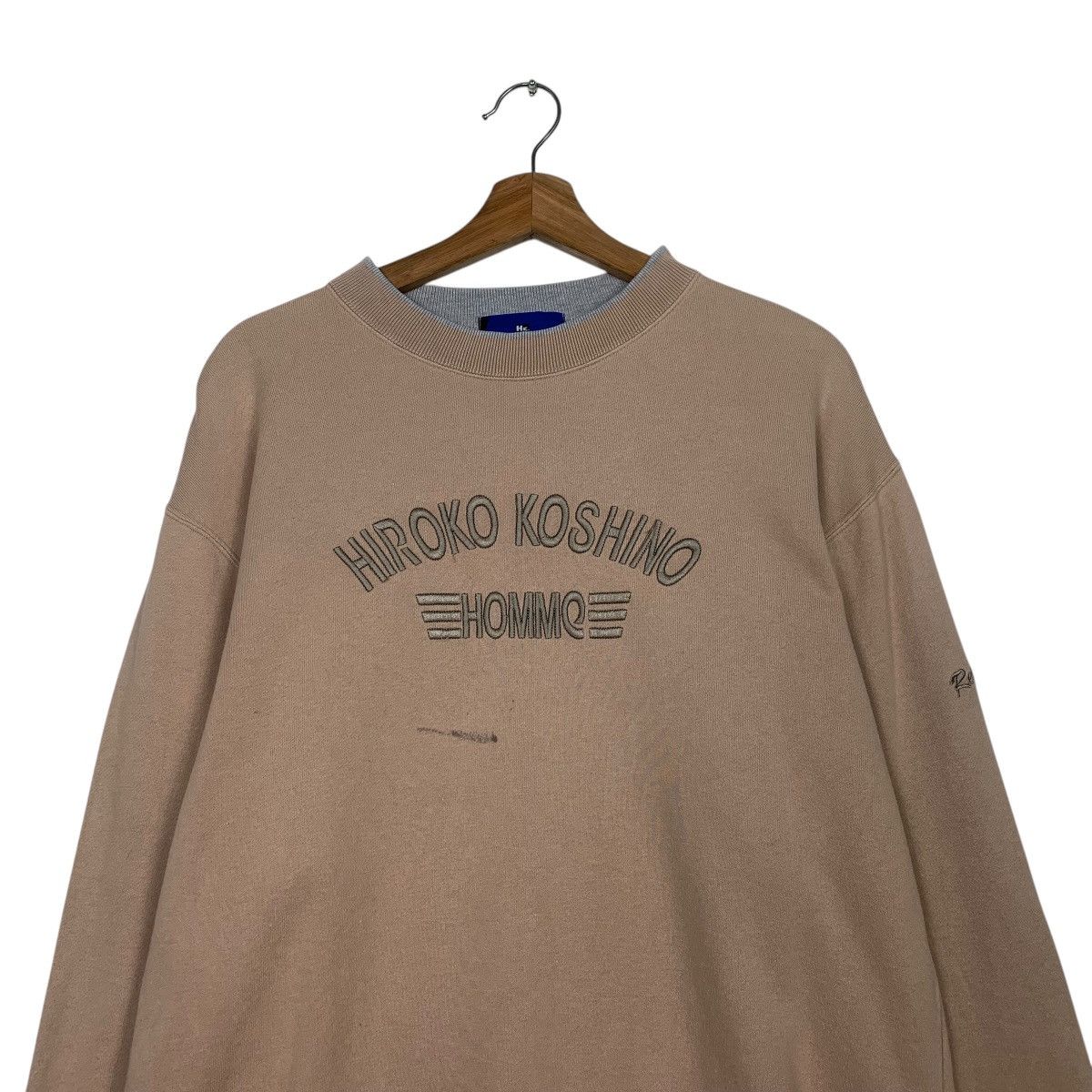 Hiroko Koshino Homme Hiroko Koshino Homme Spellout Crewneck Sweatshirt Size US M / EU 48-50 / 2 - 2 Thumbnail