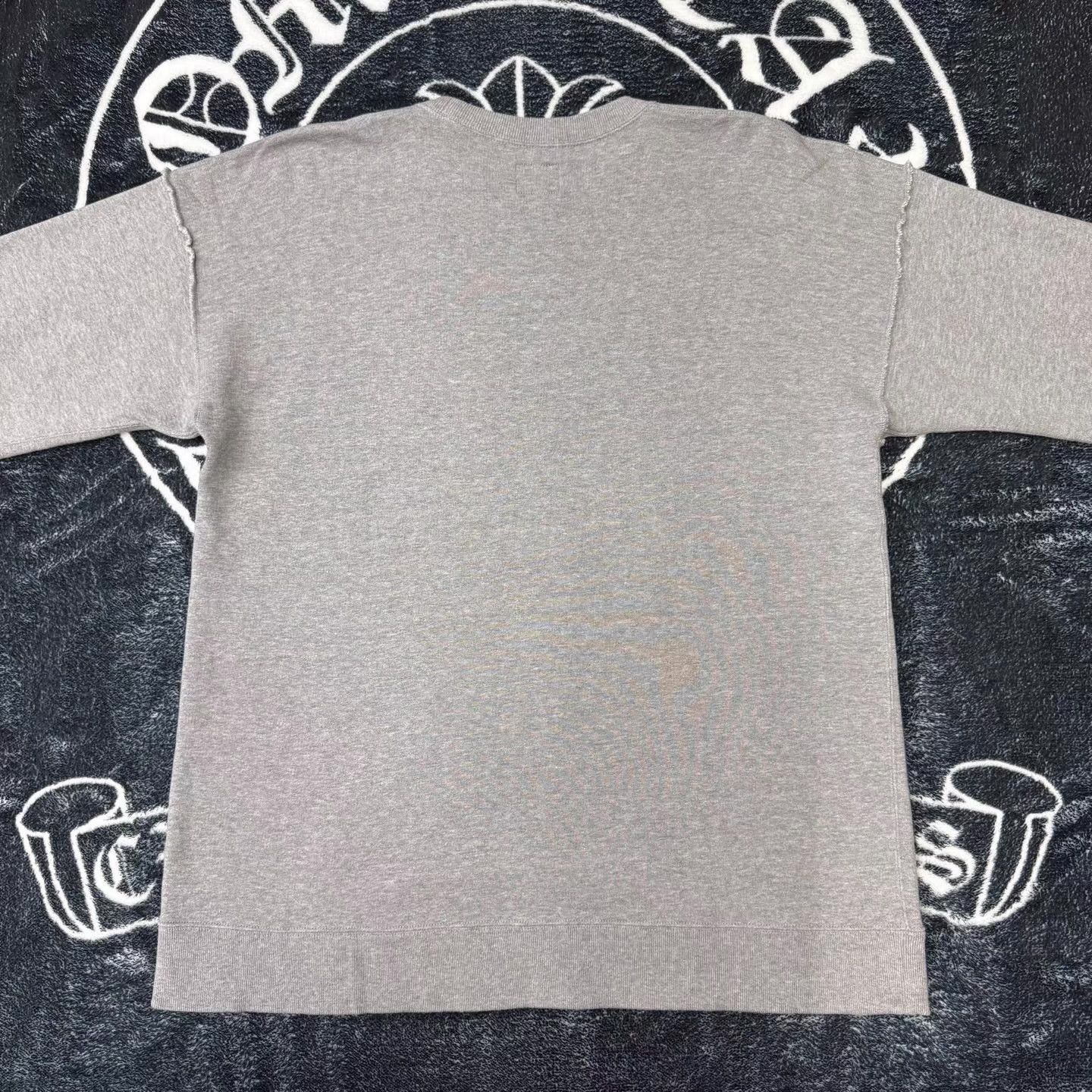 Needles NEEDLES Grey Embroidered Butterfly Sweatshirt Q10 Size US M / EU 48-50 / 2 - 3 Thumbnail