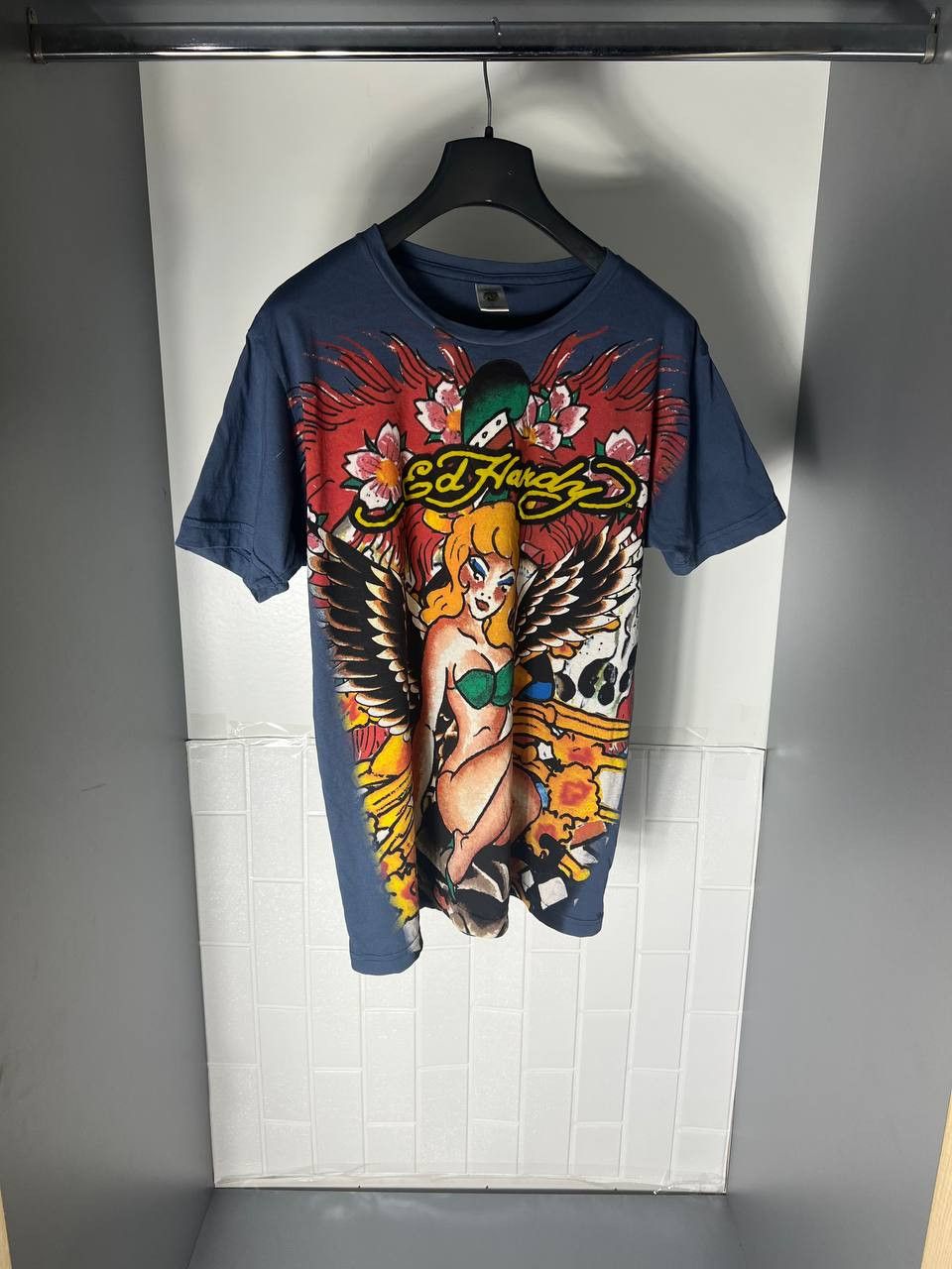 Ed Hardy VINTAGE ED HARDY BY CHRISTIAN AUDIGIER DESIGNER T-SHIRT Y2K Size US S / EU 44-46 / 1 - 2 Thumbnail