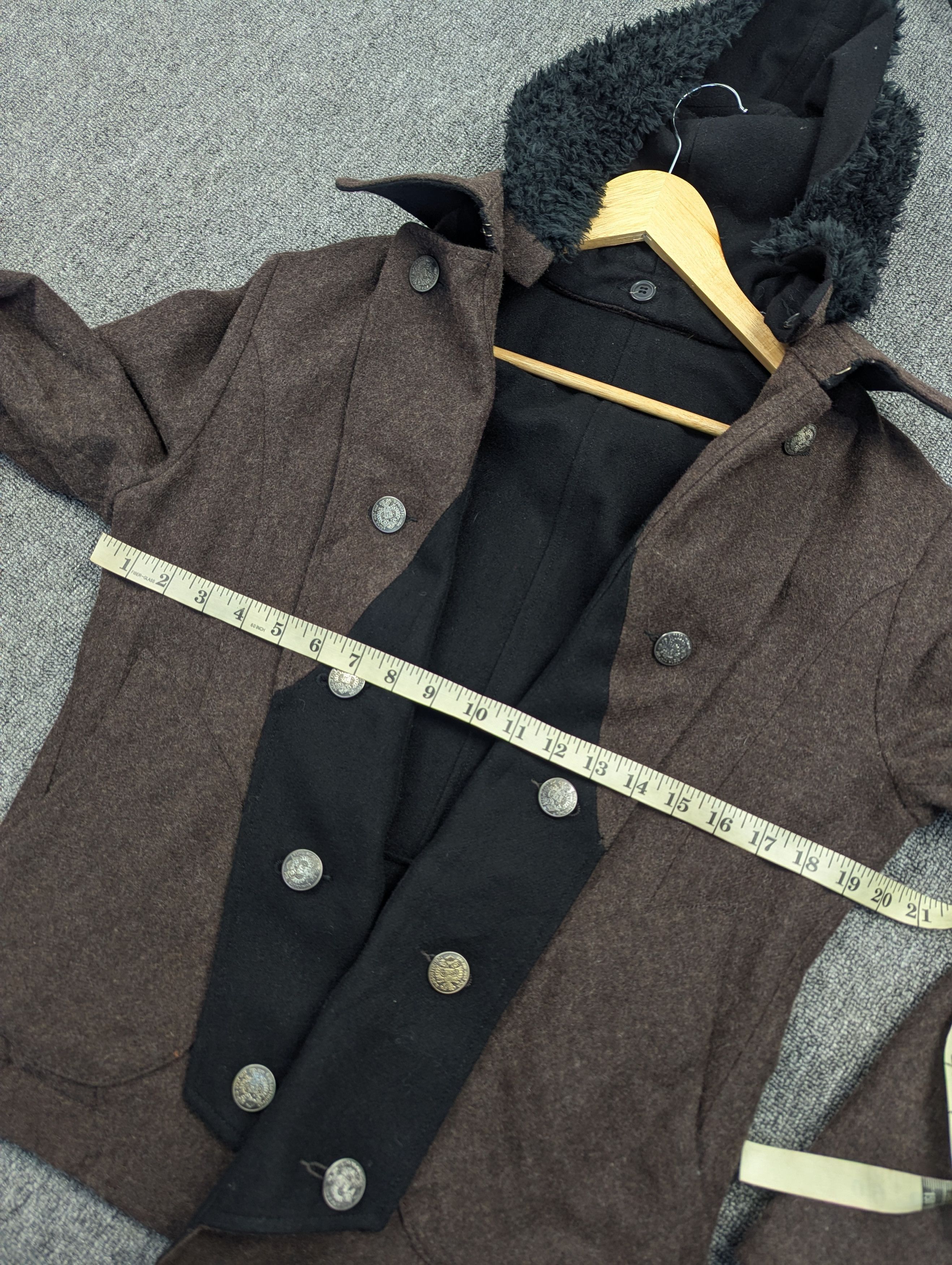 PPFM PPFM Double Collar Reversible Wool Hooded Jacket Size US L / EU 52-54 / 3 - 17 Thumbnail