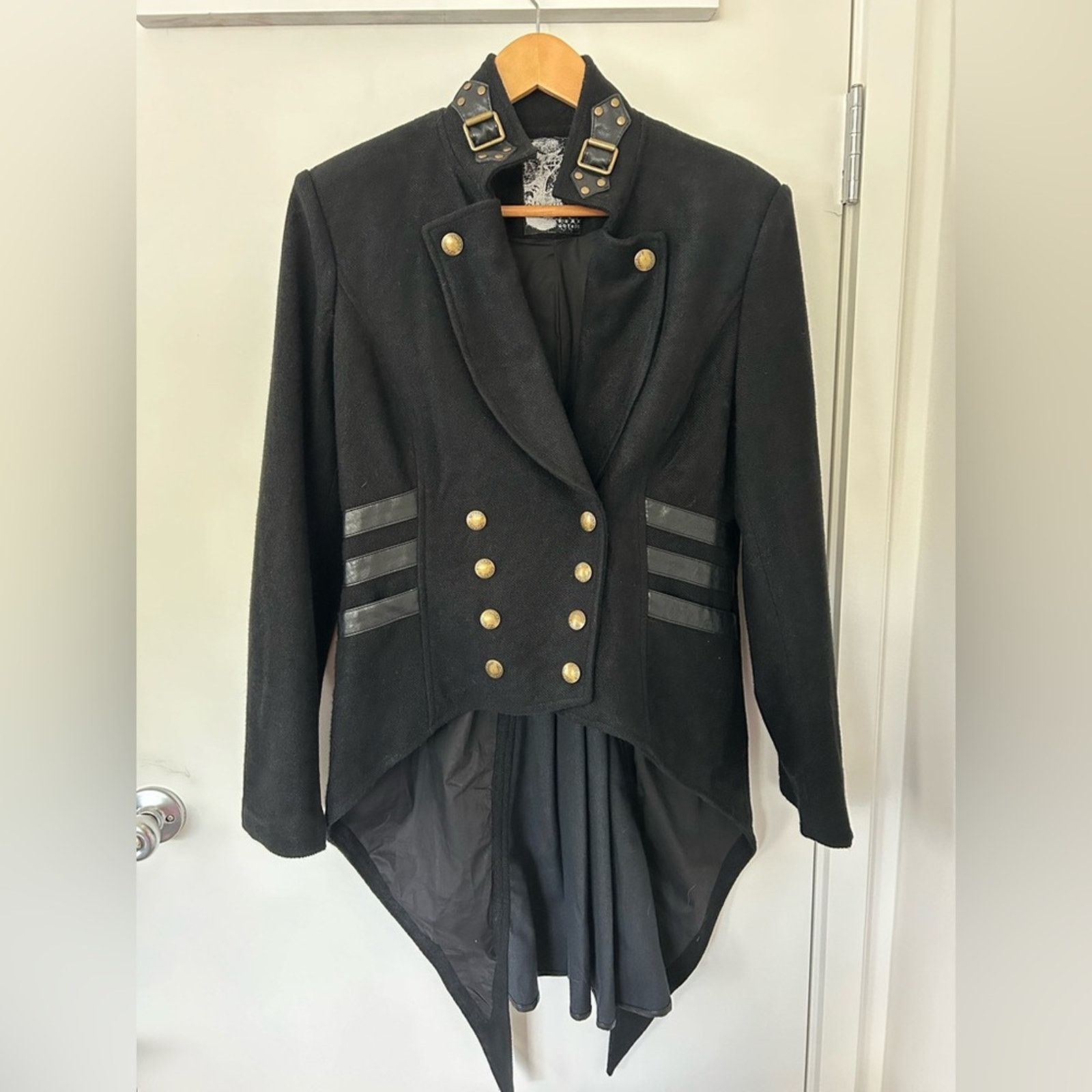 Other Punk Rave steampunk swallow tail leather trim unisex jacket Size US M / EU 48-50 / 2 - 1 Thumbnail