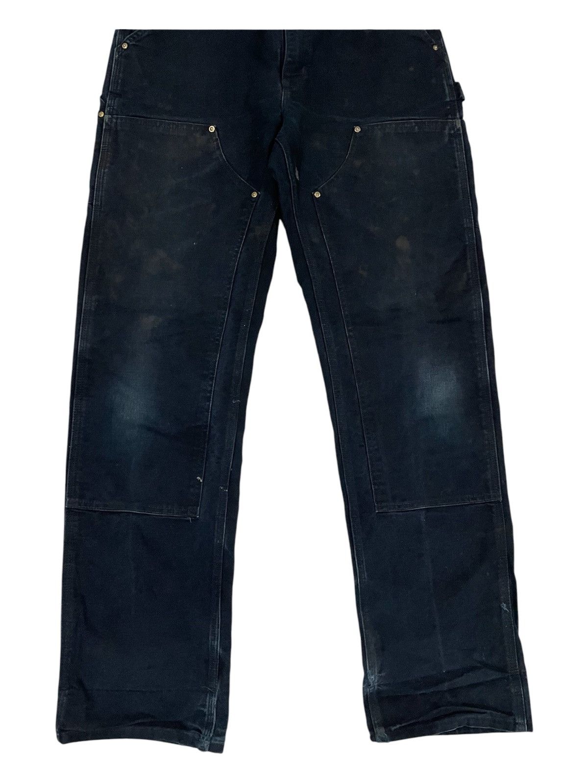 Carhartt Vintage Carhartt Detroit Black Double Knee Duck Cotton Jeans Size US 30 / EU 46 - 4 Thumbnail