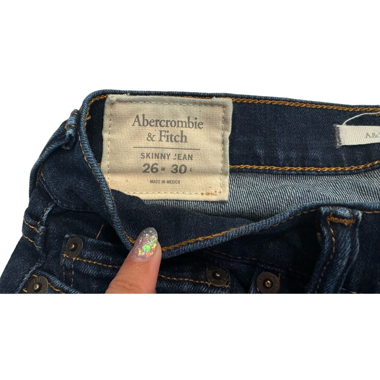Abercrombie & Fitch Abercrombie and Fitch women’s skinny jeans Size 26" / US 2 / IT 38 - 2 Thumbnail