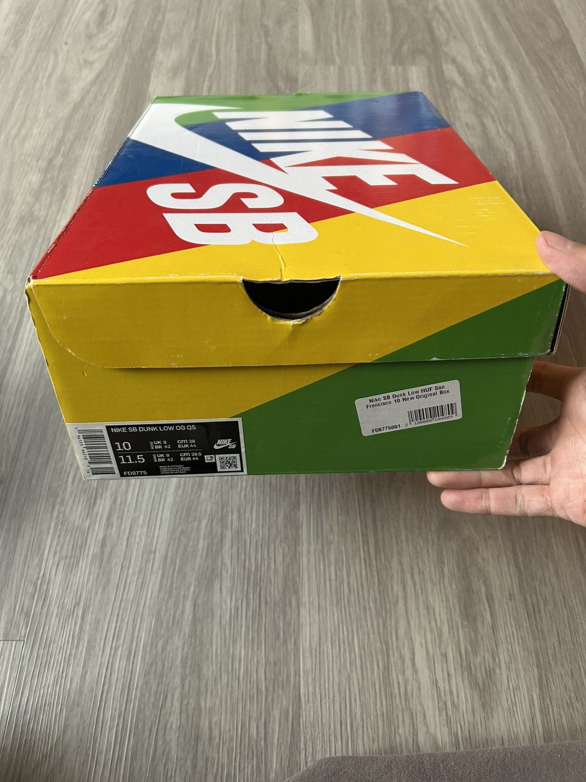Huf × Nike HUF x Nike Dunk Low SB San Francisco Size 10 Size US 10 / EU 43 - 20 Thumbnail