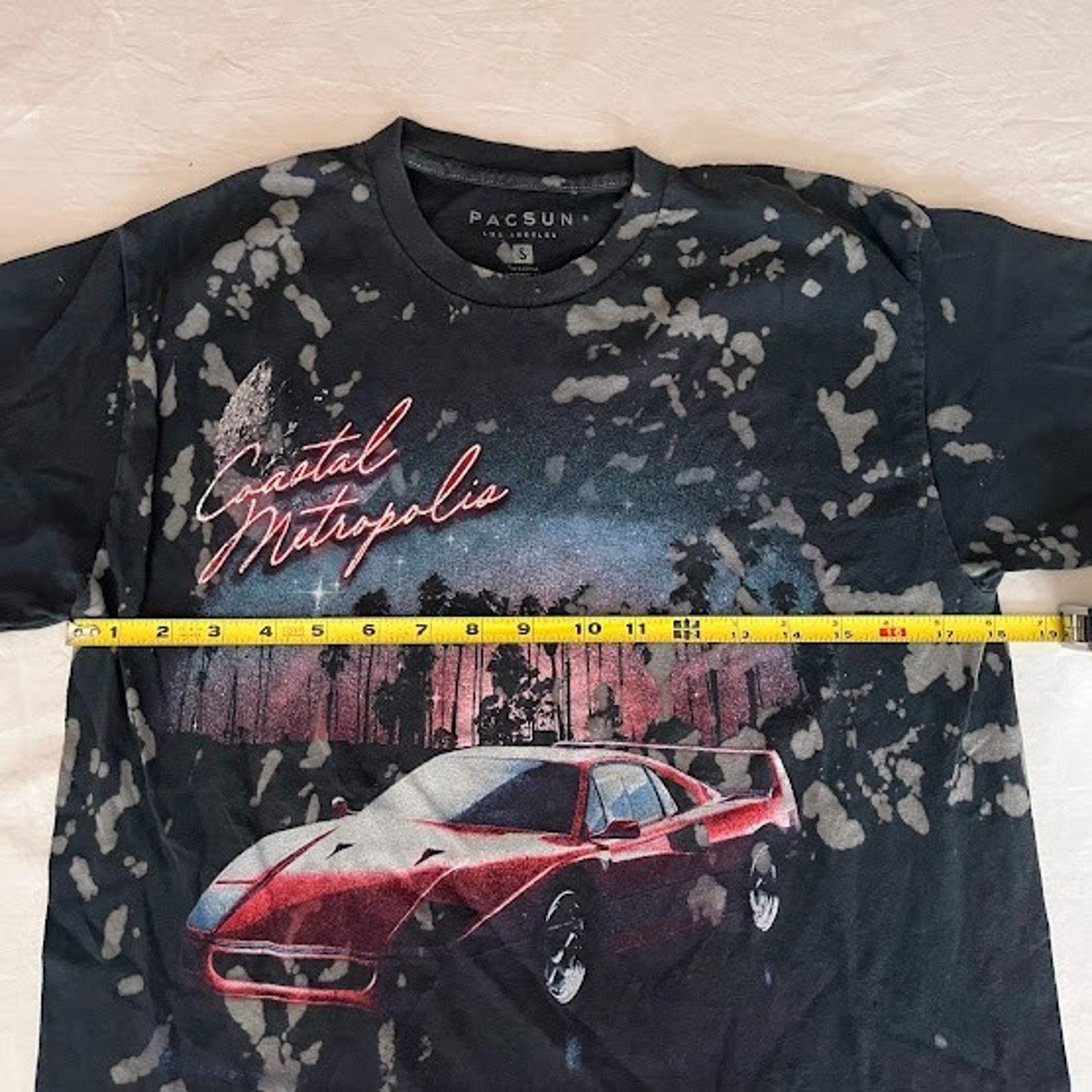 Pacsun PacSun Shirt Coastal Metropolis Miami Graphic Bleach Affect Size US S / EU 44-46 / 1 - 4 Thumbnail