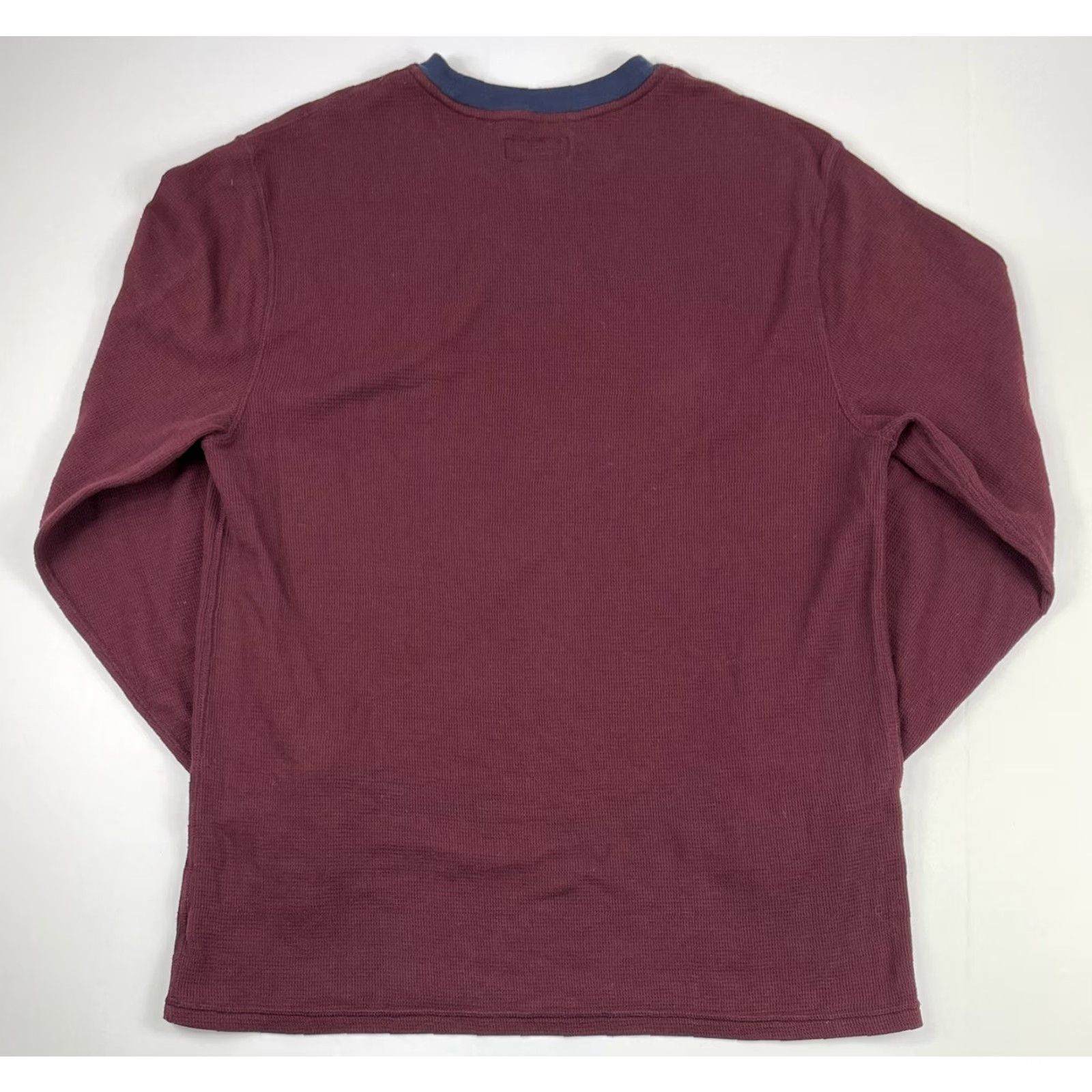 Polo Ralph Lauren Polo Ralph Lauren Sleepshirt L Red 100% Cotton Long Sleeve Knit Pullover Men Bed Night Classic Pattern Solid Size US L / EU 52-54 / 3 - 3 Thumbnail