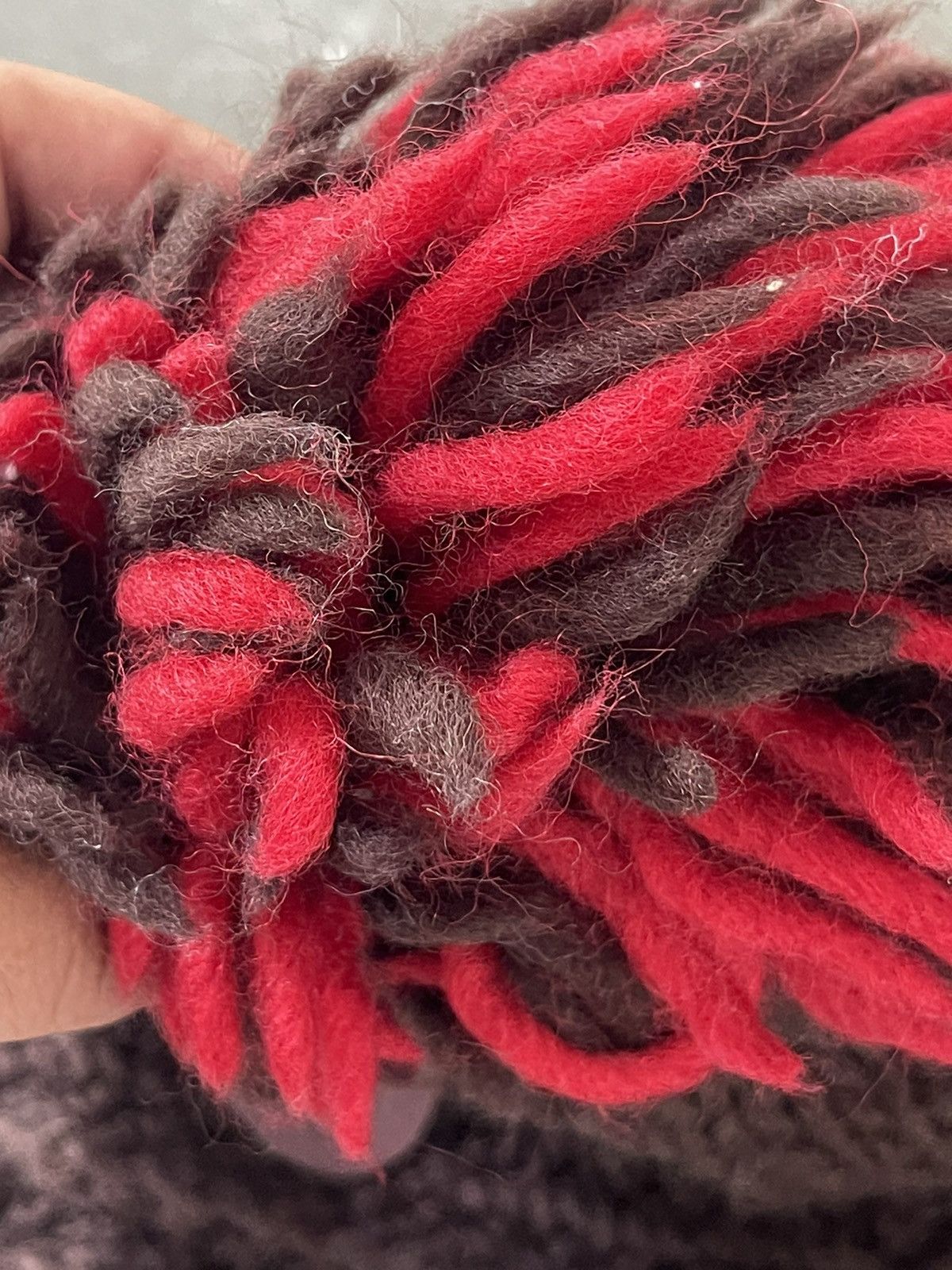 Vivienne Westwood Vivienne Westwood Knit Cap Pom Pom Red and Black Color Size ONE SIZE - 4 Thumbnail