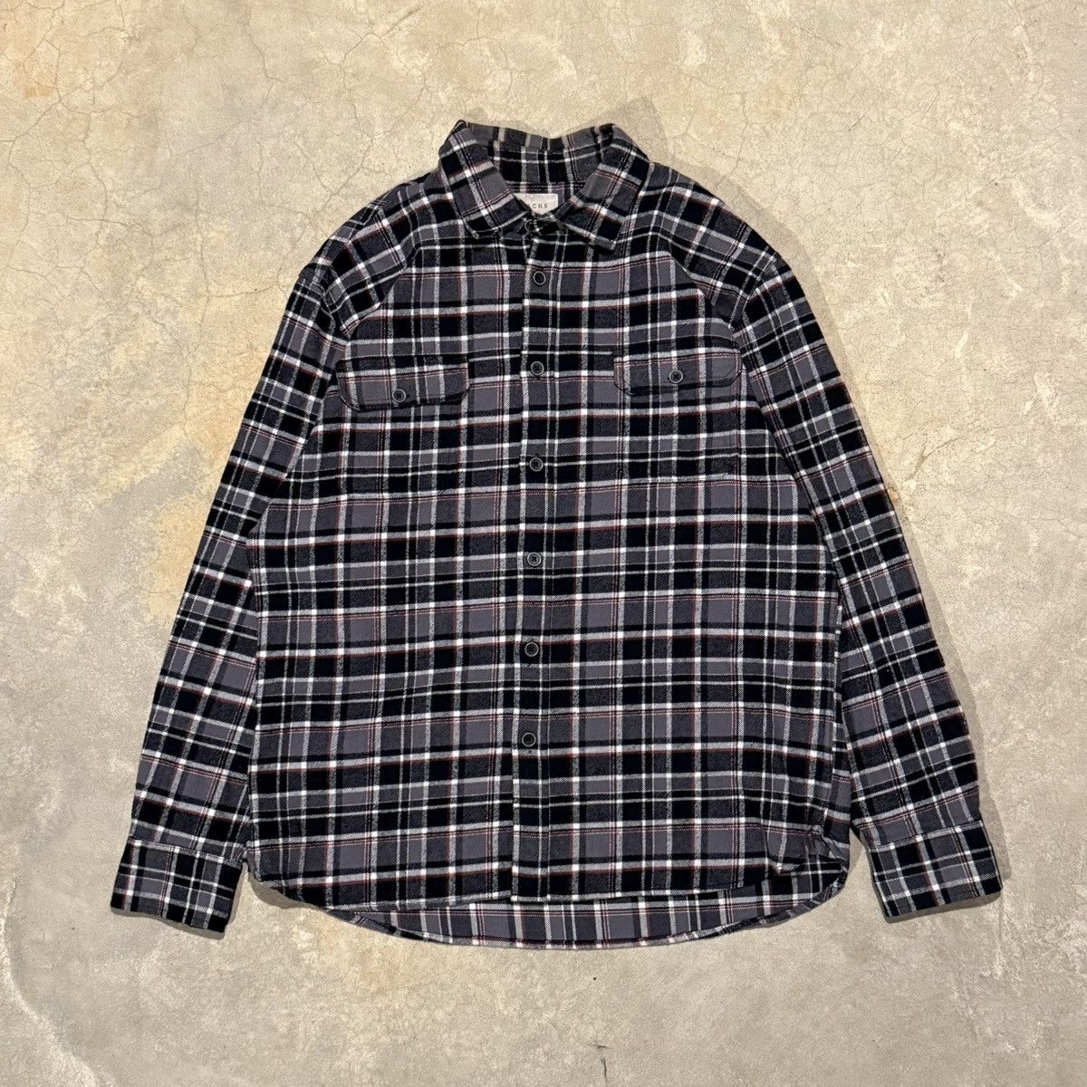 Vintage Vtg 2000s Faded Distressed Flannel Shirt ERD Grunge Skater Size US XL / EU 56 / 4 - 1 Thumbnail
