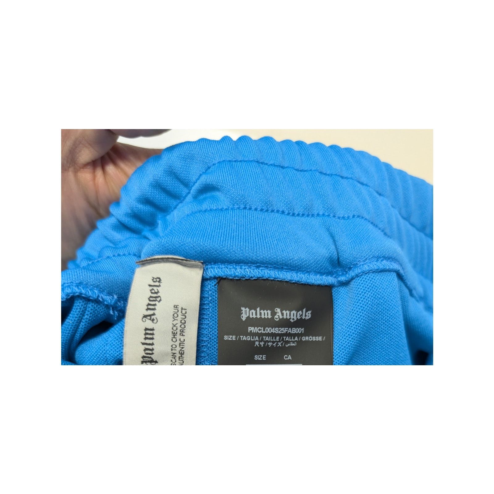 Palm Angels o1rshd1 Classic Logo Track Shorts in Light Blue / Off-White Size US 36 / EU 52 - 15 Thumbnail