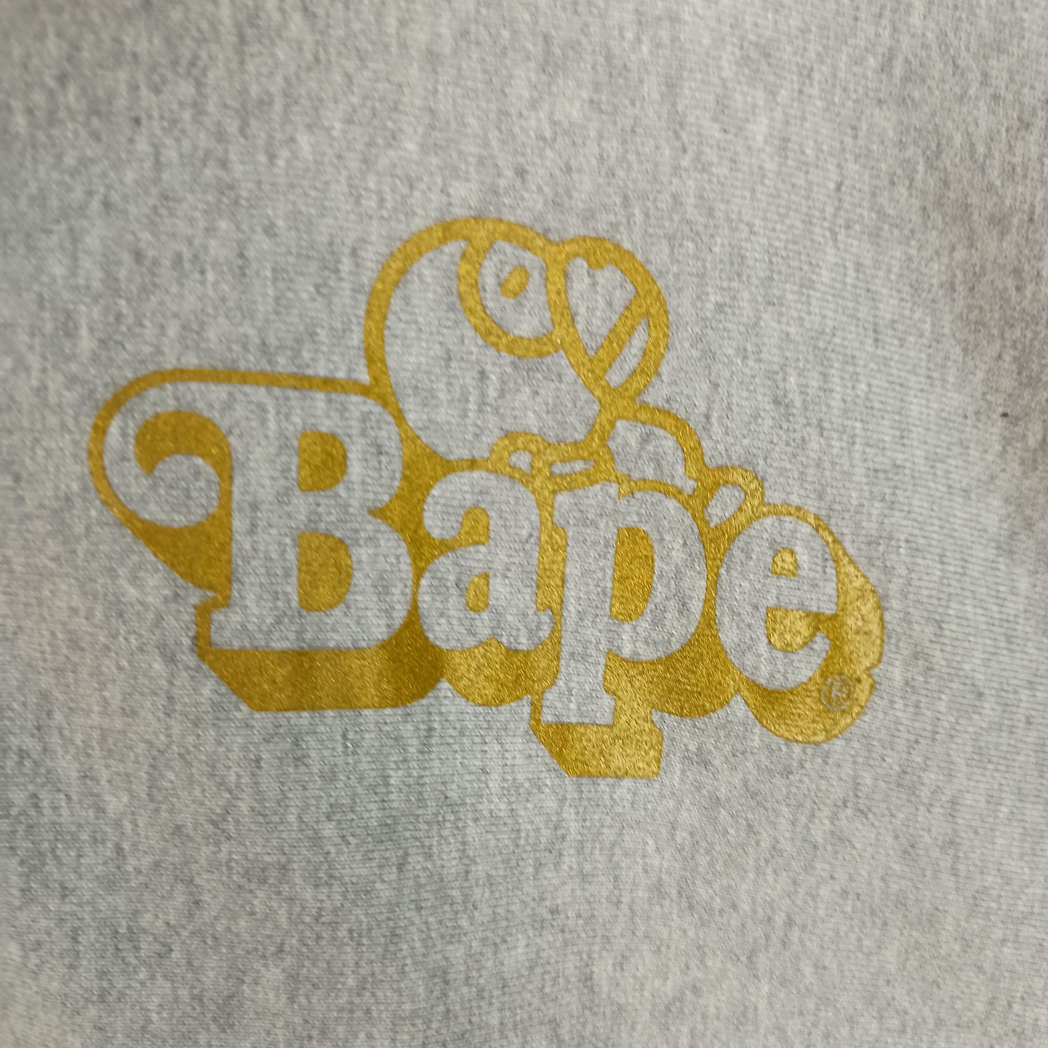 Bape BAPE Milo All-Star Full Zip Hoodie Gray X Gold A Bathing Ape Size US XL / EU 56 / 4 - 7 Thumbnail