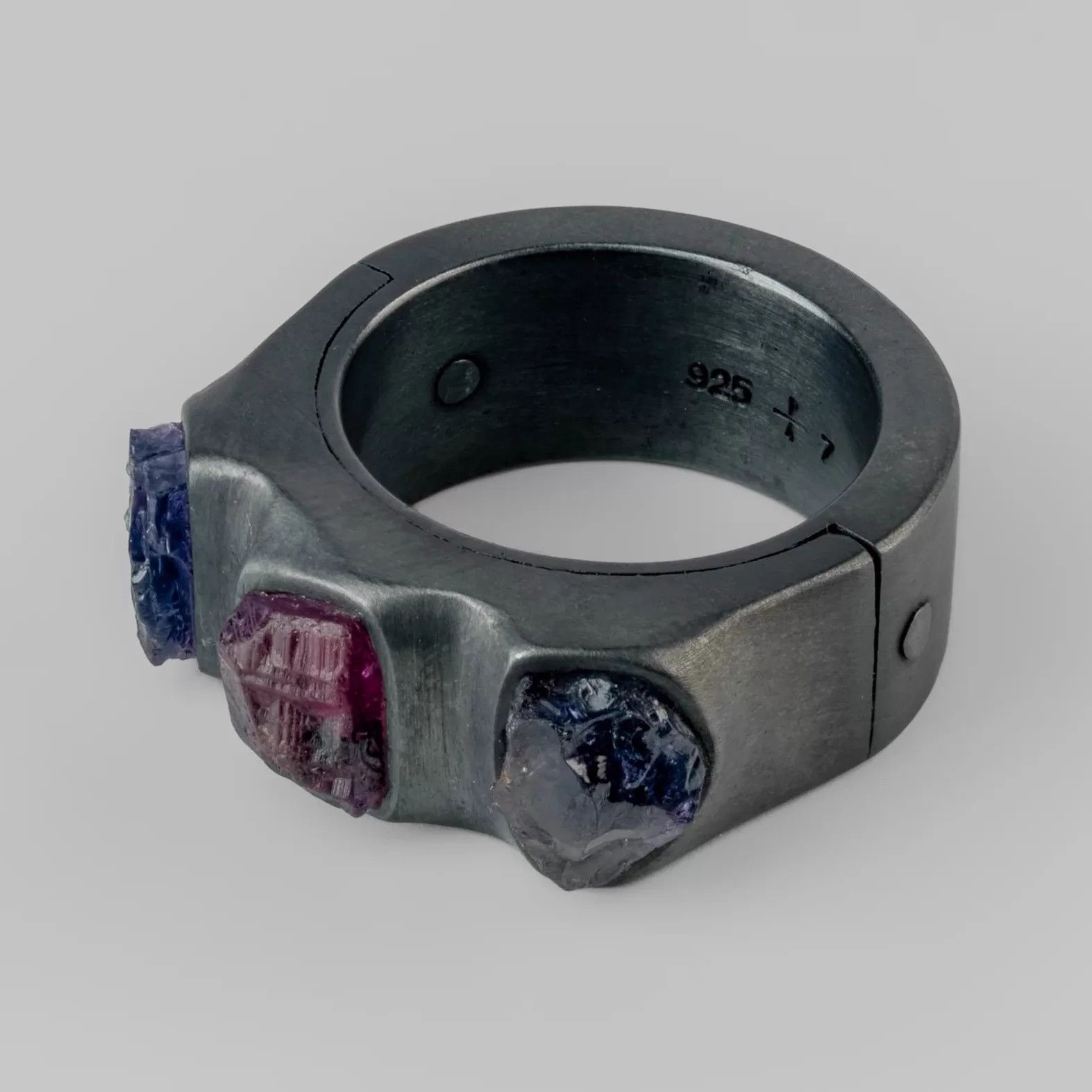 Parts Of Four Parts of Four New Red & Blue Gemstone Ring Size ONE SIZE - 3 Thumbnail