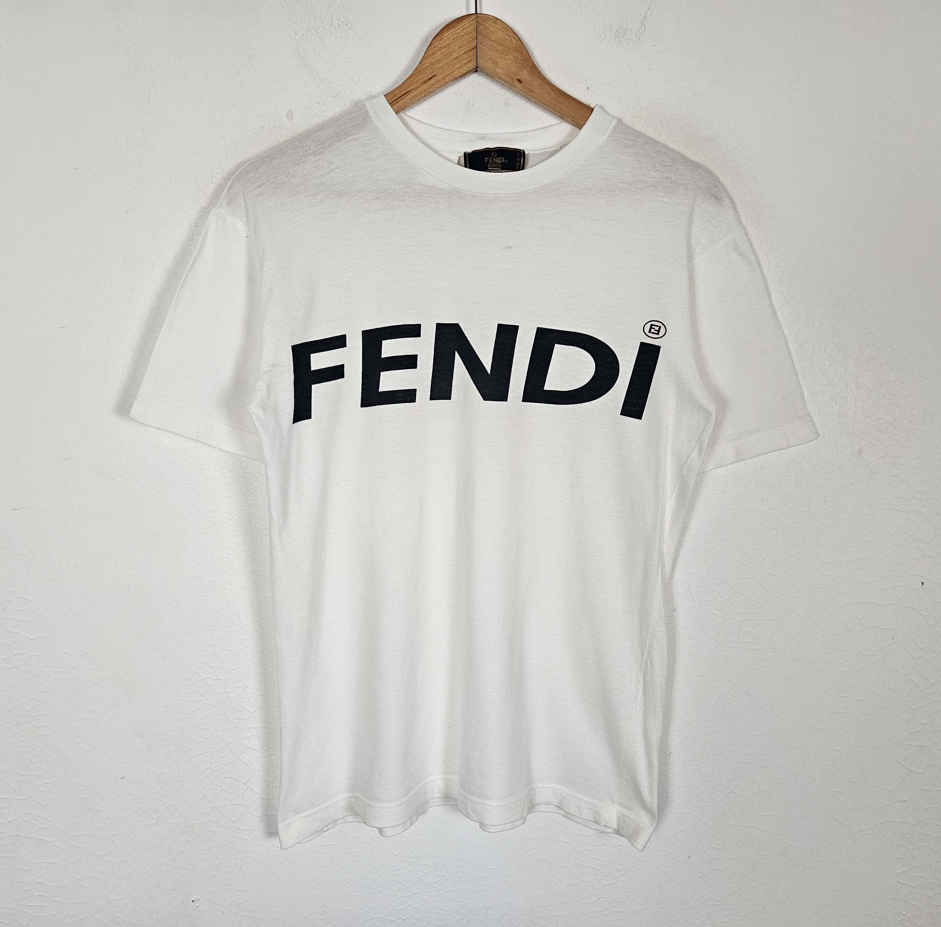 Fendi Vintage Fendi wording italy shirt Size US M / EU 48-50 / 2 - 2 Thumbnail