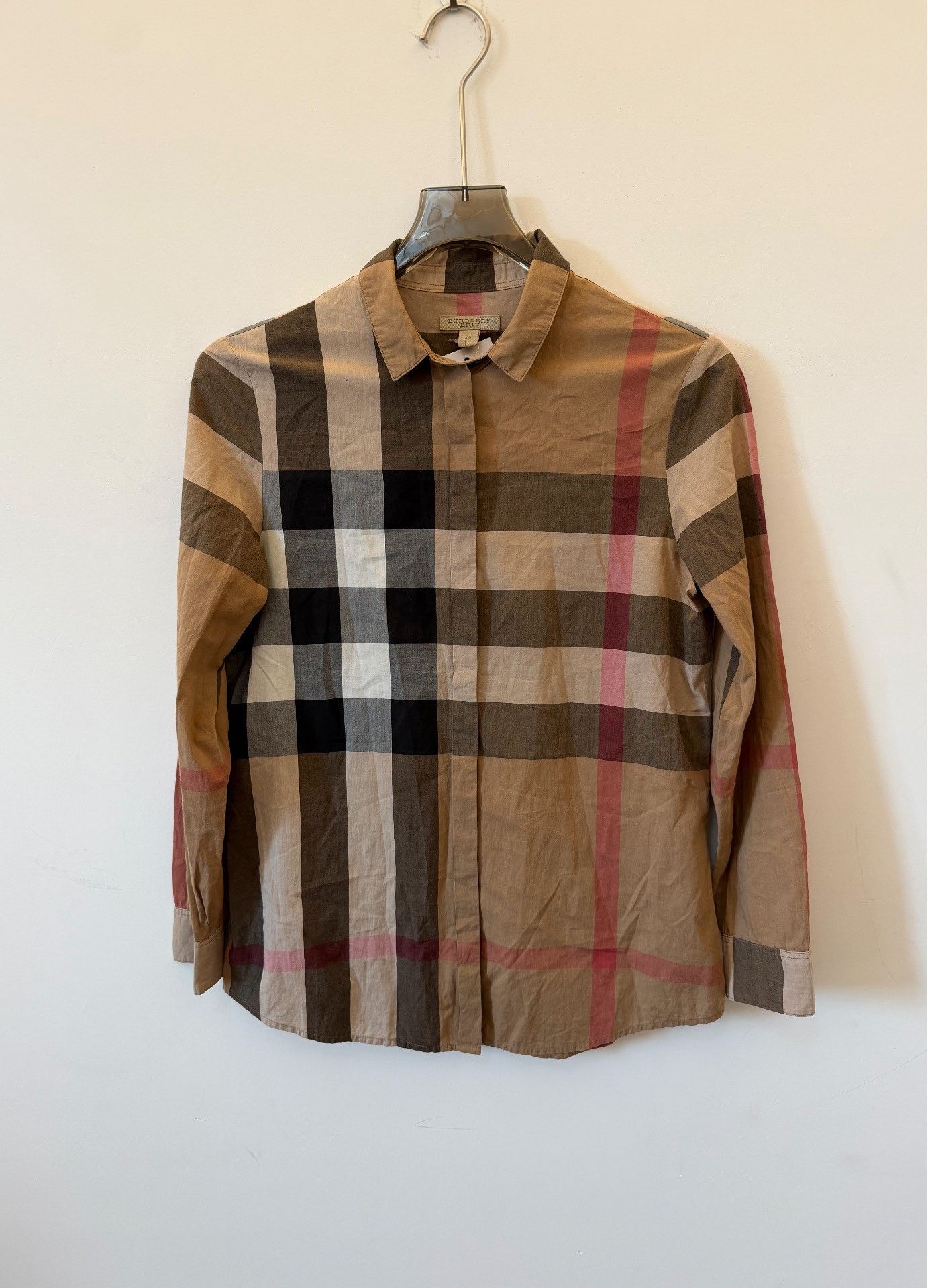 Burberry Burberry Plaid Brown Shirt XS Men Size US XS / EU 42 / 0 - 1 Thumbnail