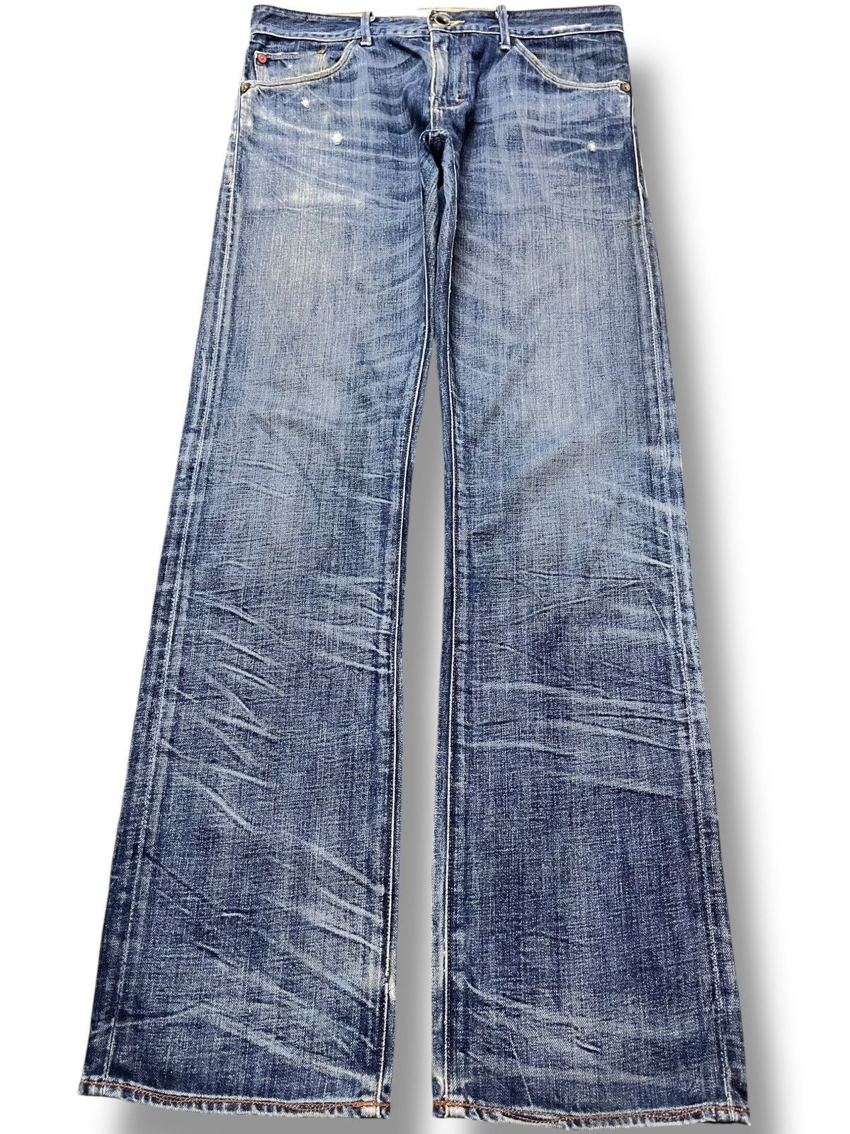Banana Republic Vintage Banana Republic Blue Indigo Scratch Marks Denim Size US 32 / EU 48 - 1 Thumbnail