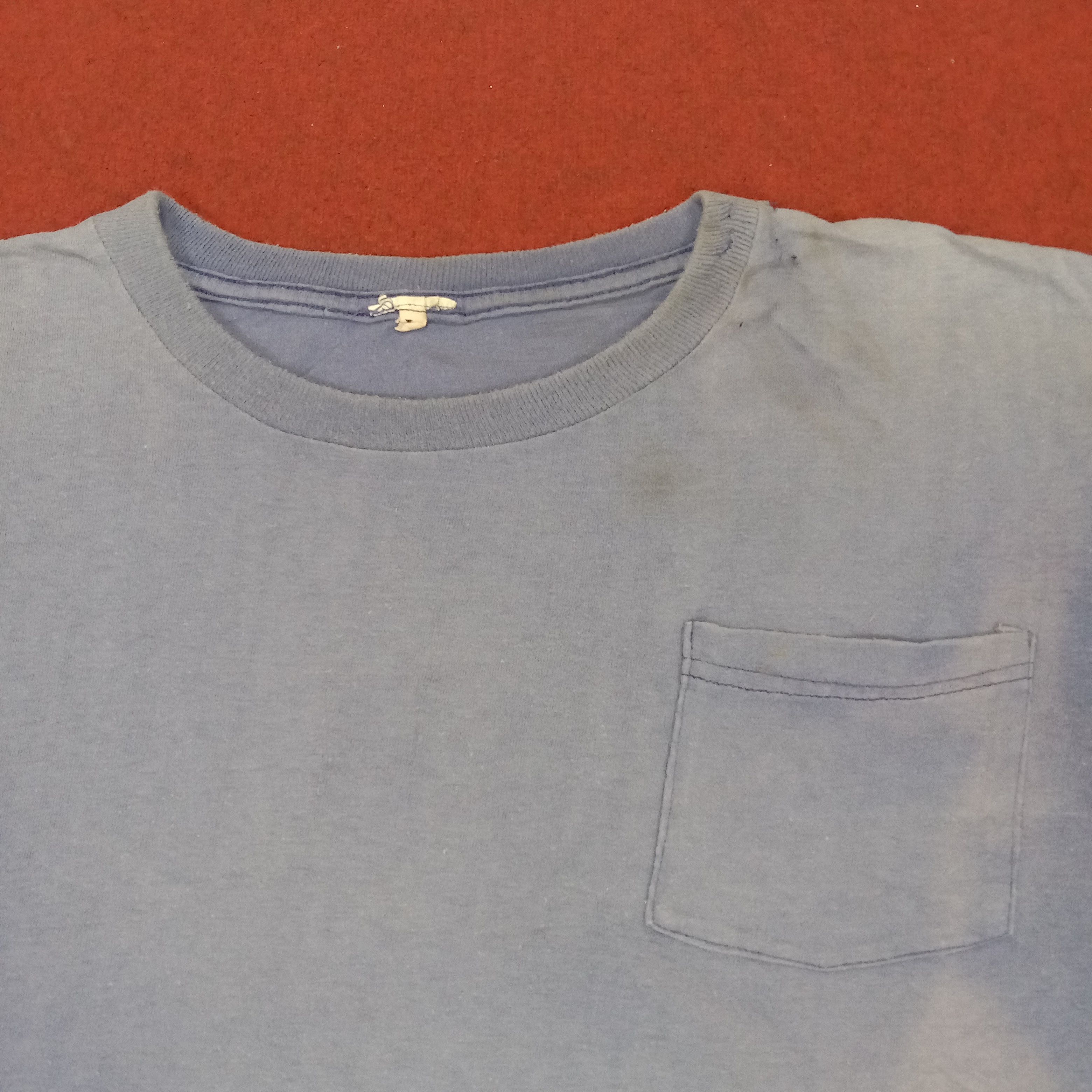 Camel × Vintage Camel Backprint Design Streetwear Pocket Tshirt Faded Size US L / EU 52-54 / 3 - 4 Thumbnail