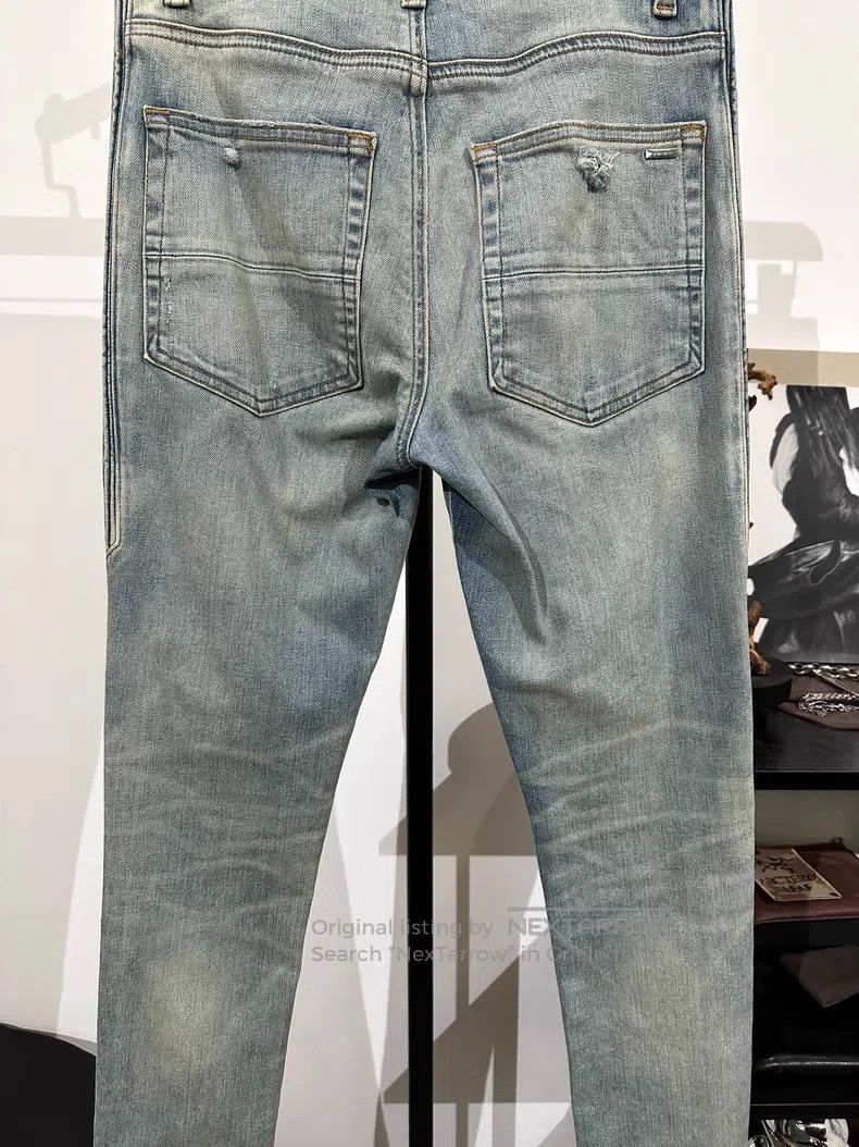 Amiri Amiri Distressed Washed Blue Denim Long Pants Size US 29 - 7 Thumbnail