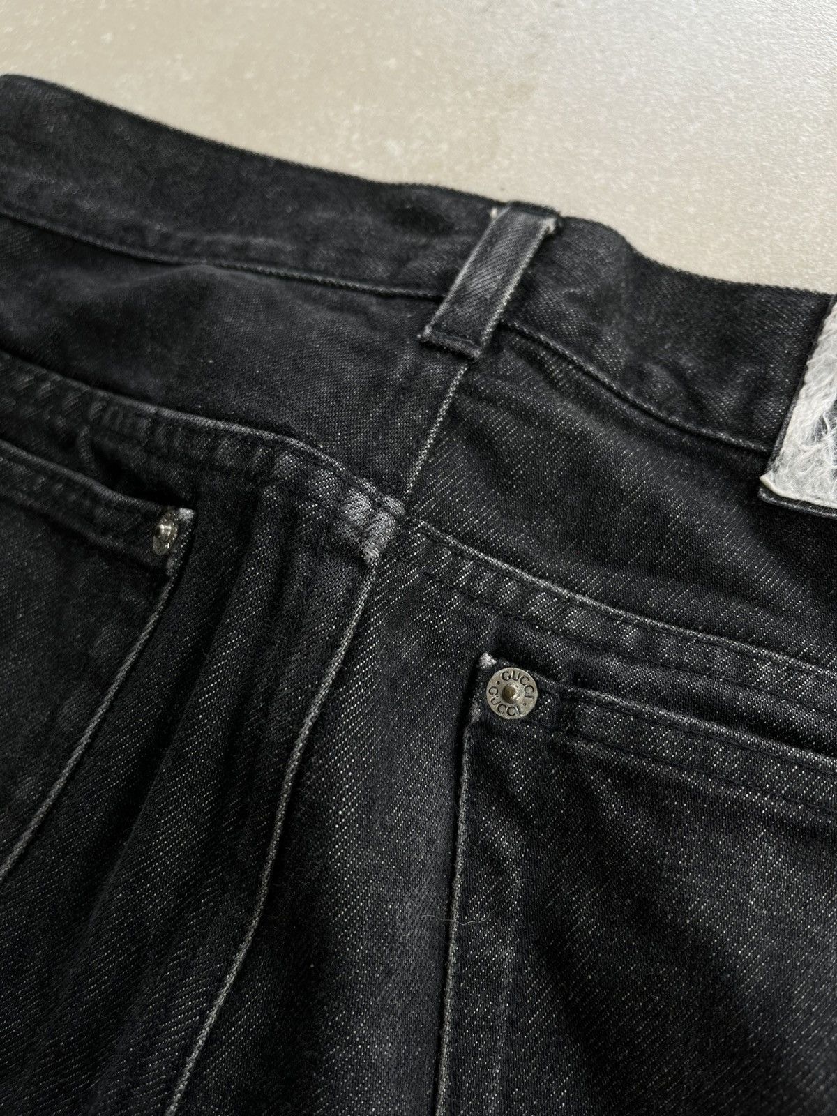 Gucci GUCCI SELVEDGE DENIM SUPER BLACK Size US 29 - 6 Thumbnail